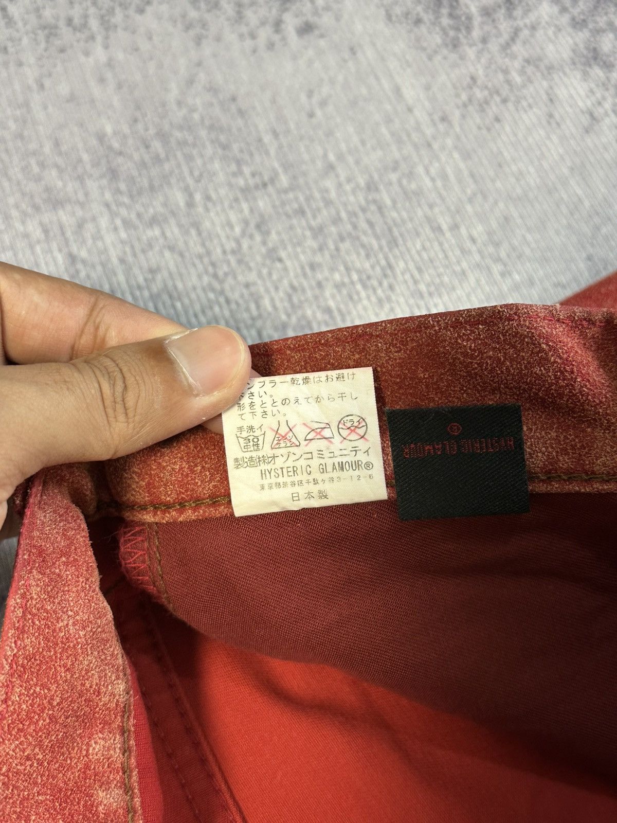 Hysteric Glamour Hysteric Glamour Slim Fit Suede Pants Red Size US 28 / EU 44 - 10 Thumbnail