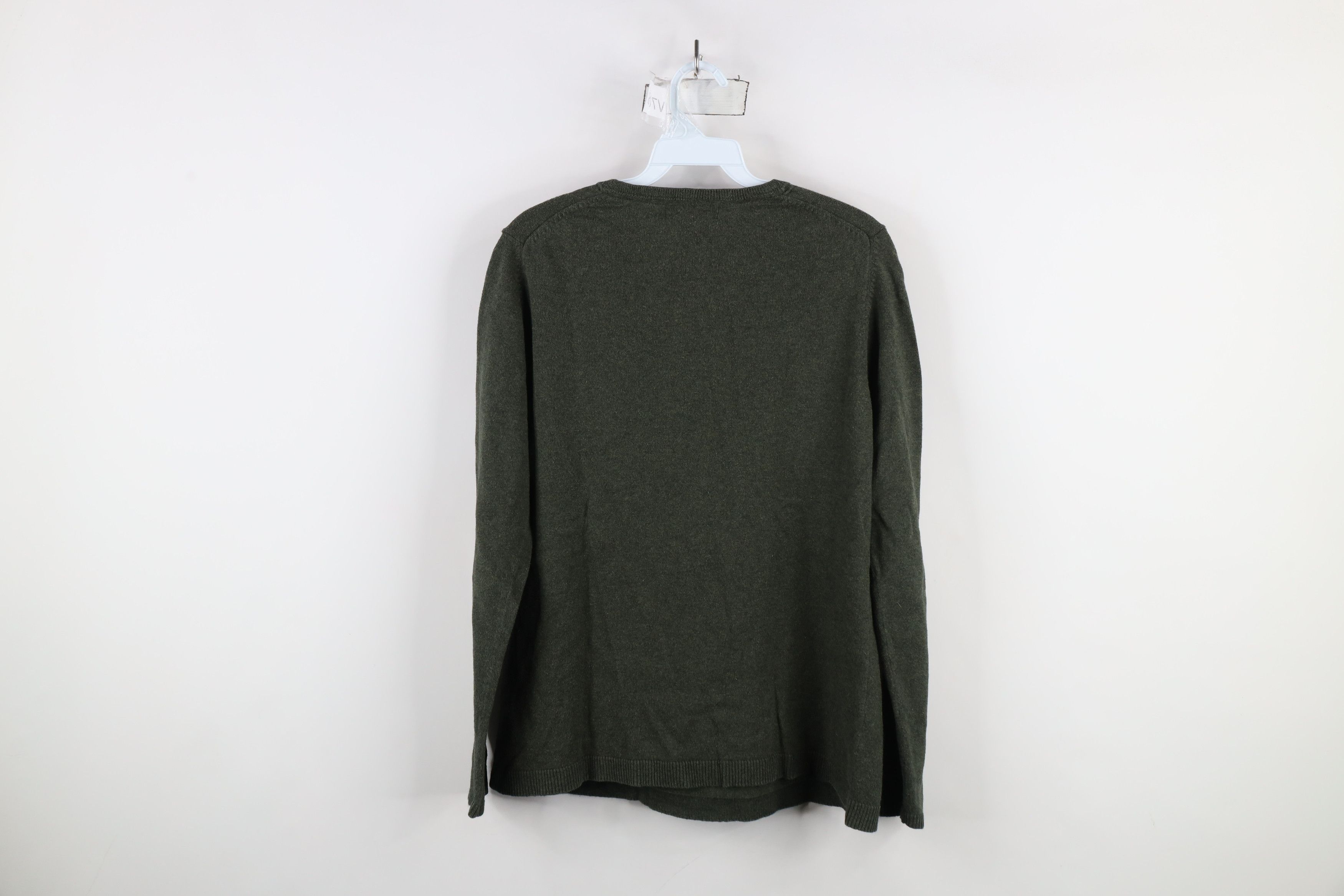 Eddie Bauer × Vintage Vintage Eddie Bauer Cashmere Knit Sweater Heather Green Size M / US 6-8 / IT 42-44 - 5 Thumbnail