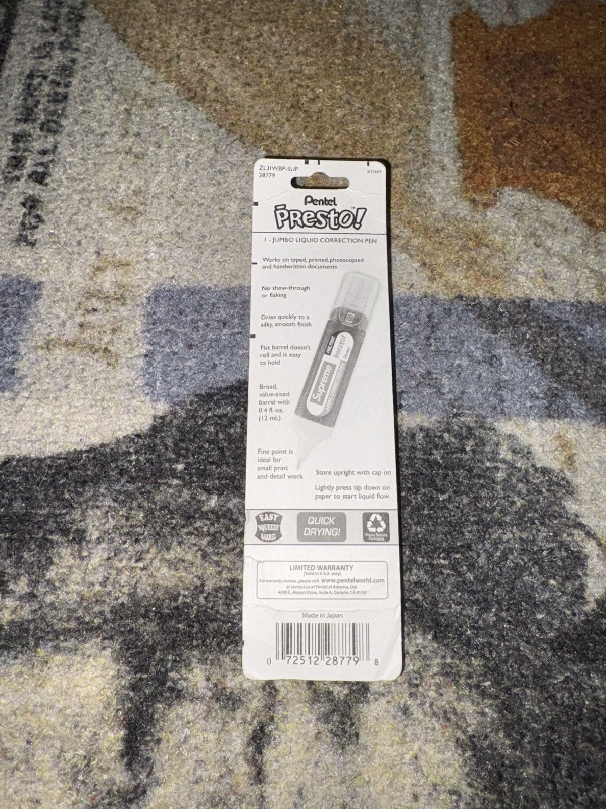 Supreme Supreme Correction Pen Size ONE SIZE - 2 Thumbnail