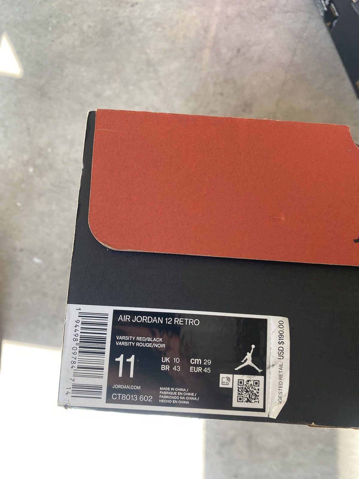 Jordan 12 Reverse Flu Game