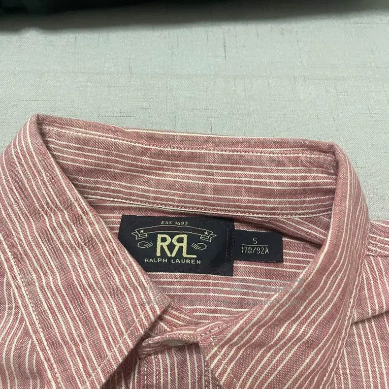 RRL Ralph Lauren Old style tri color line shirt