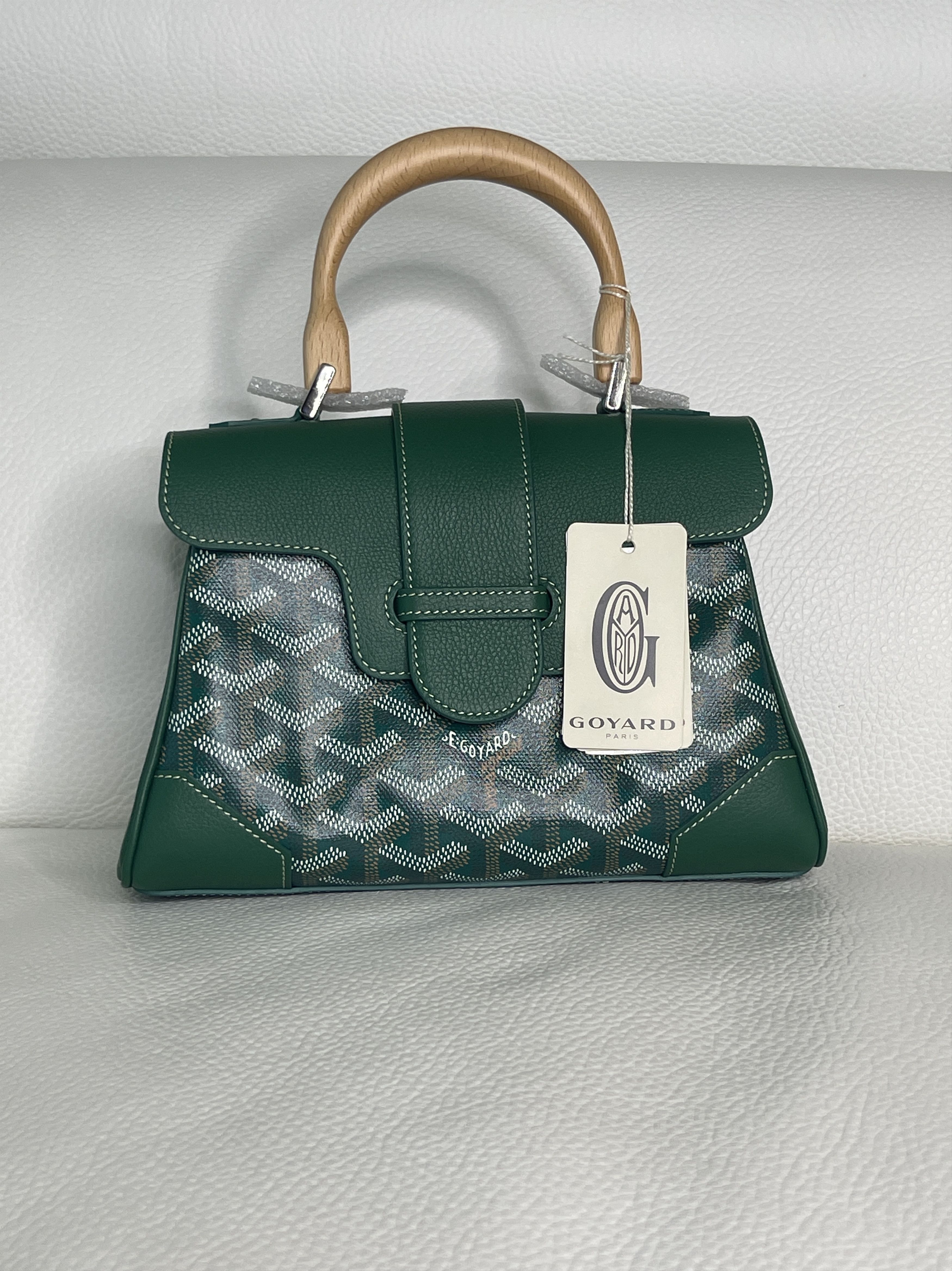 Goyard New Goyard Green Saigon Souple Mini Top Handle Bag Size ONE SIZE - 3 Thumbnail