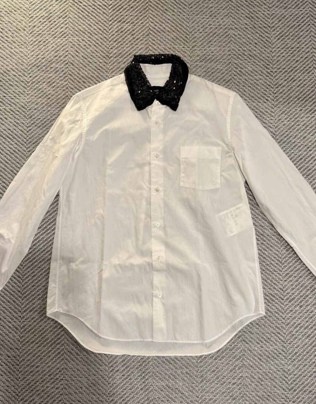 Comme des Garcons COMME des GARCONS tricot Lace & Sequin Collar Shirt K24 Size M / US 6-8 / IT 42-44 - 1 Thumbnail