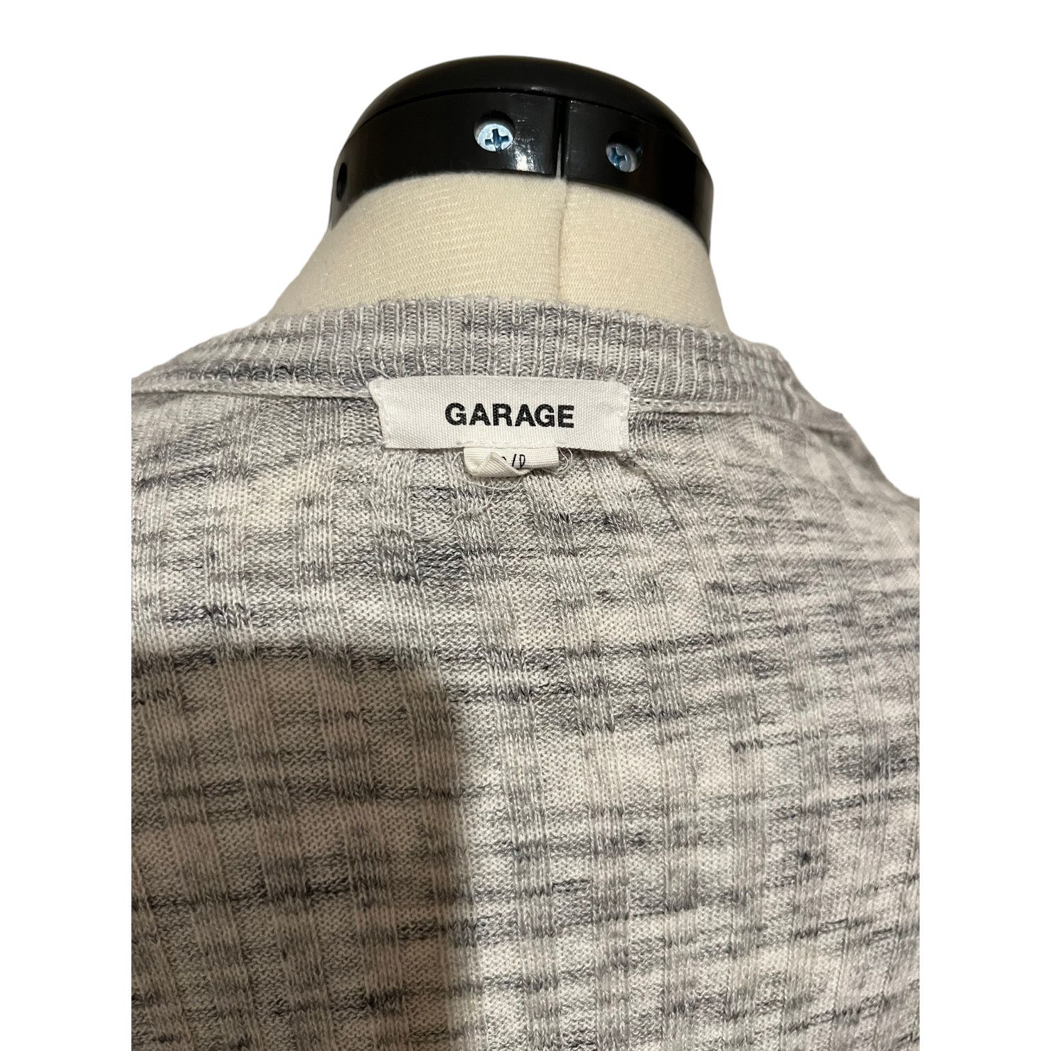 Garage Garage Cardigan Sweater in White & Gray Size Small Size S / US 4 / IT 40 - 2 Thumbnail