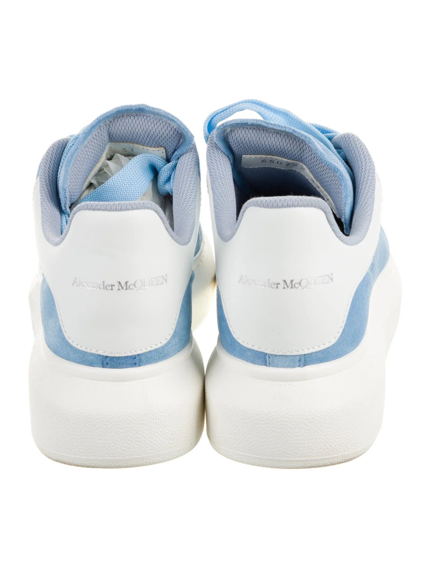 Alexander McQueen o1w1db10925 Leath S Rubb Sneaker in Powder Blue Size US 8.5 / IT 38.5 - 4 Thumbnail