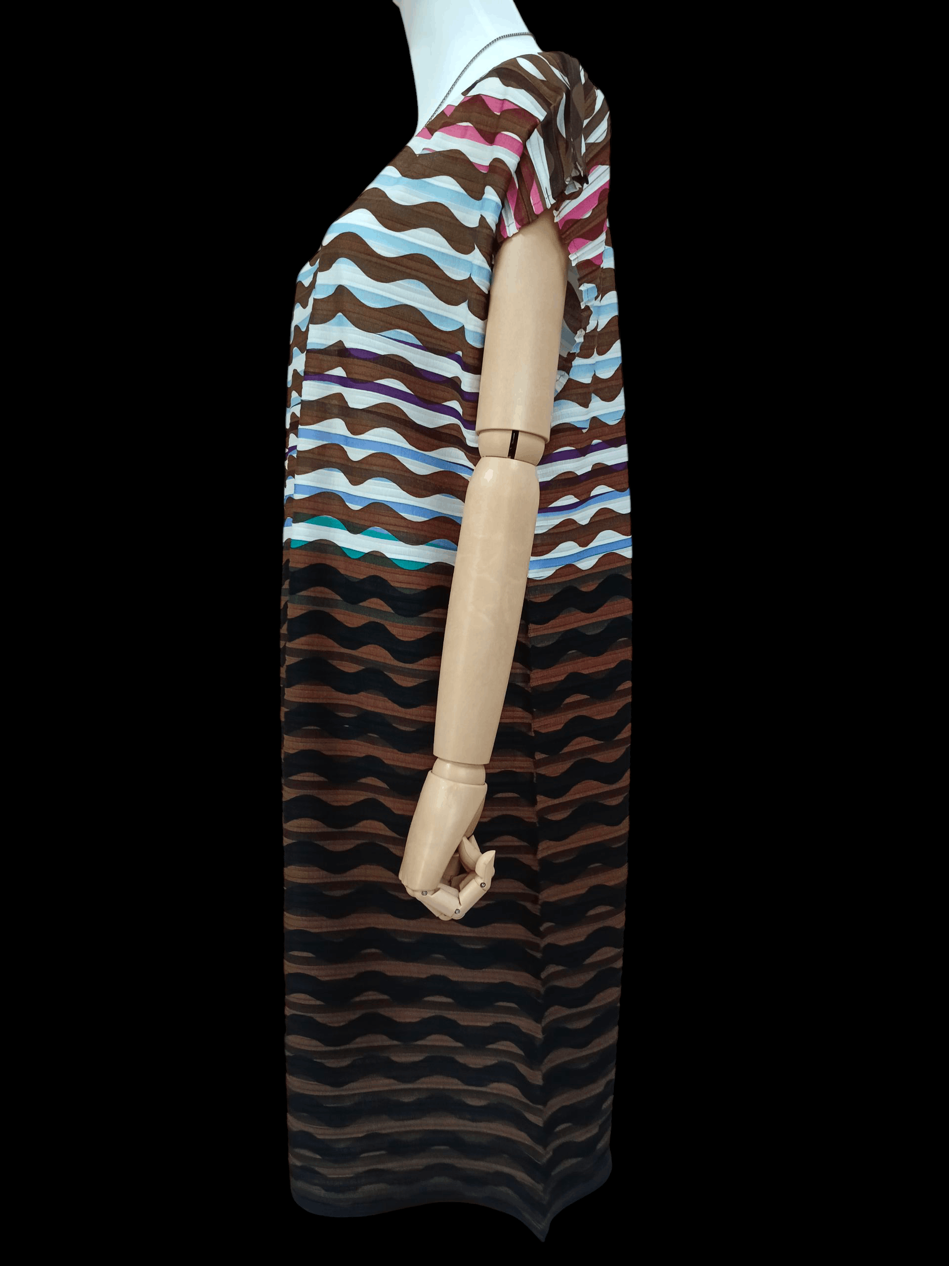 Issey Miyake ISSEY MIYAKE STRIPE DRESS(SIZE 2) Size M / US 6-8 / IT 42-44 - 2 Thumbnail