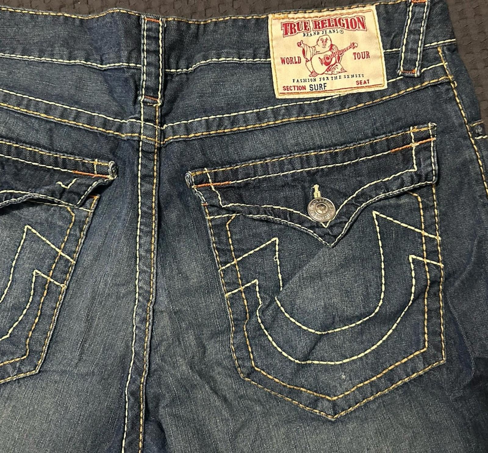 True Religion True Religion Jeans Swimwear Blue Denim Surf Shorts Men’s 38 Size US 32 / EU 48 - 3 Thumbnail