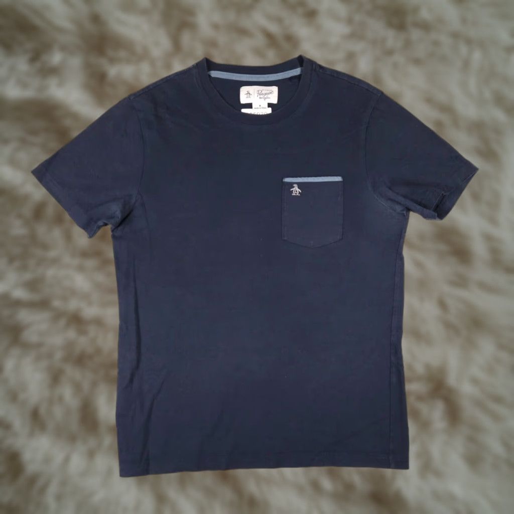 Original Penguin Original Penguin T Shirt Mens Medium Blue Short Sleeve Crew Neck Logo - Vintage? No - Classic Modern Sports American - Adult M Blue Mens Shirt Size US M / EU 48-50 / 2 - 1 Thumbnail