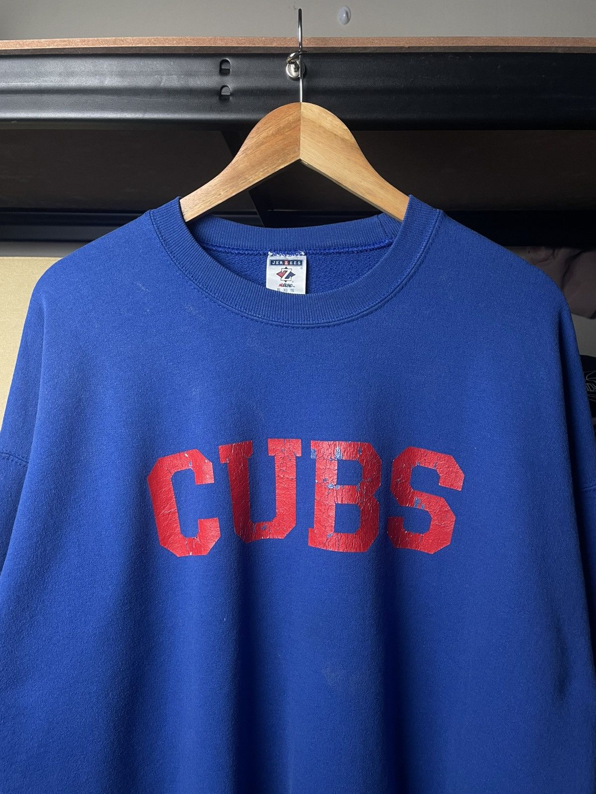 Jerzees vintage Chicago Cubs crewneck sweatshirt Size US XL / EU 56 / 4 - 2 Thumbnail