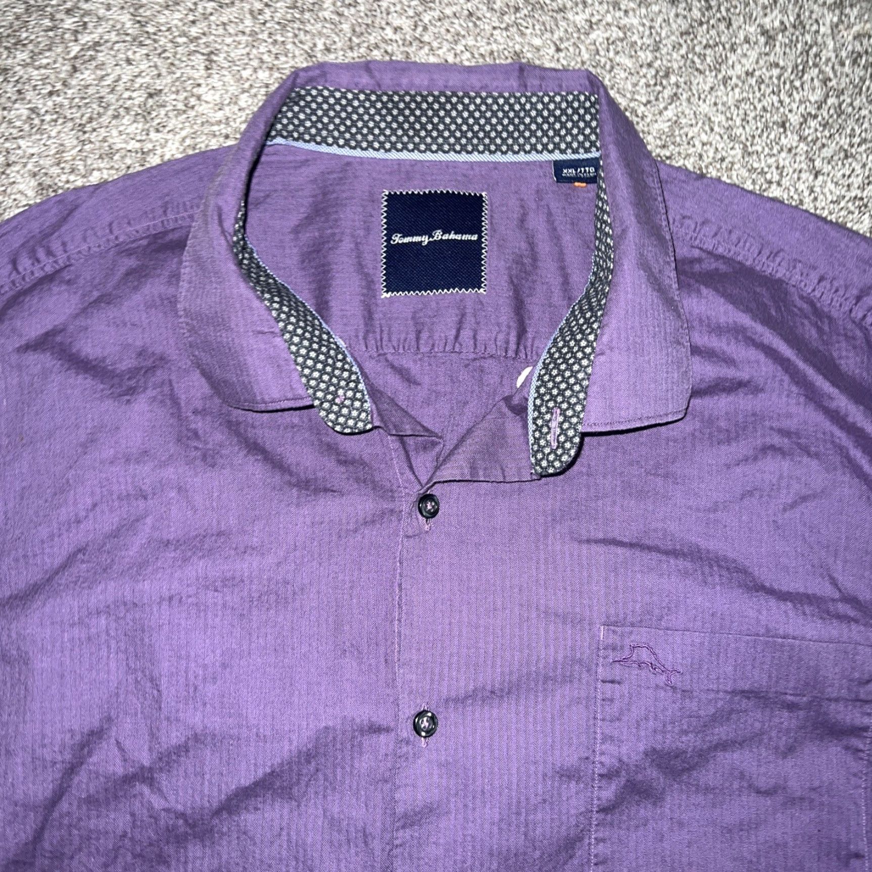 Tommy Bahama Tommy Bahama Purple Longsleeve Button-Up Shirt Mens Size 2XL Size US XXL / EU 58 / 5 - 2 Thumbnail
