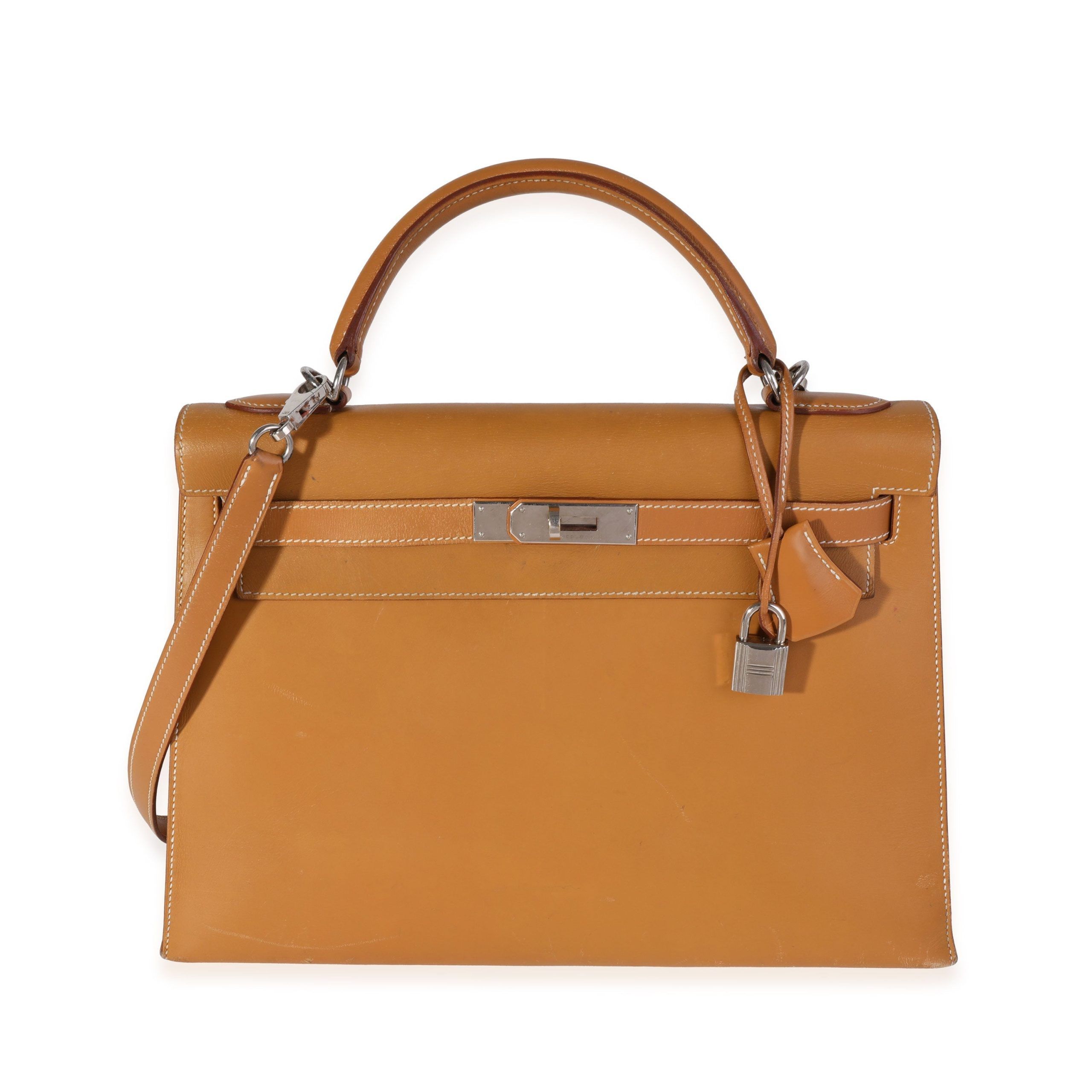 Hermès Natural Vache Sellier Kelly 32 PHW