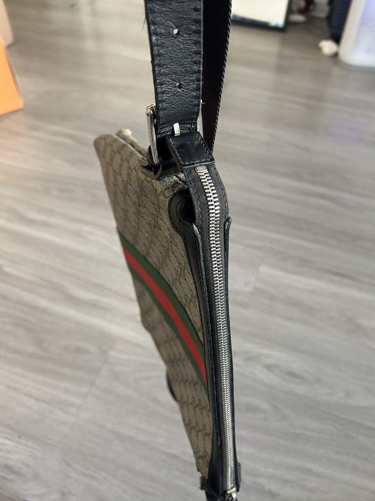 Gucci Gucci GG messenger crossbody monogram web canvas brown tan Size ONE SIZE - 6 Thumbnail