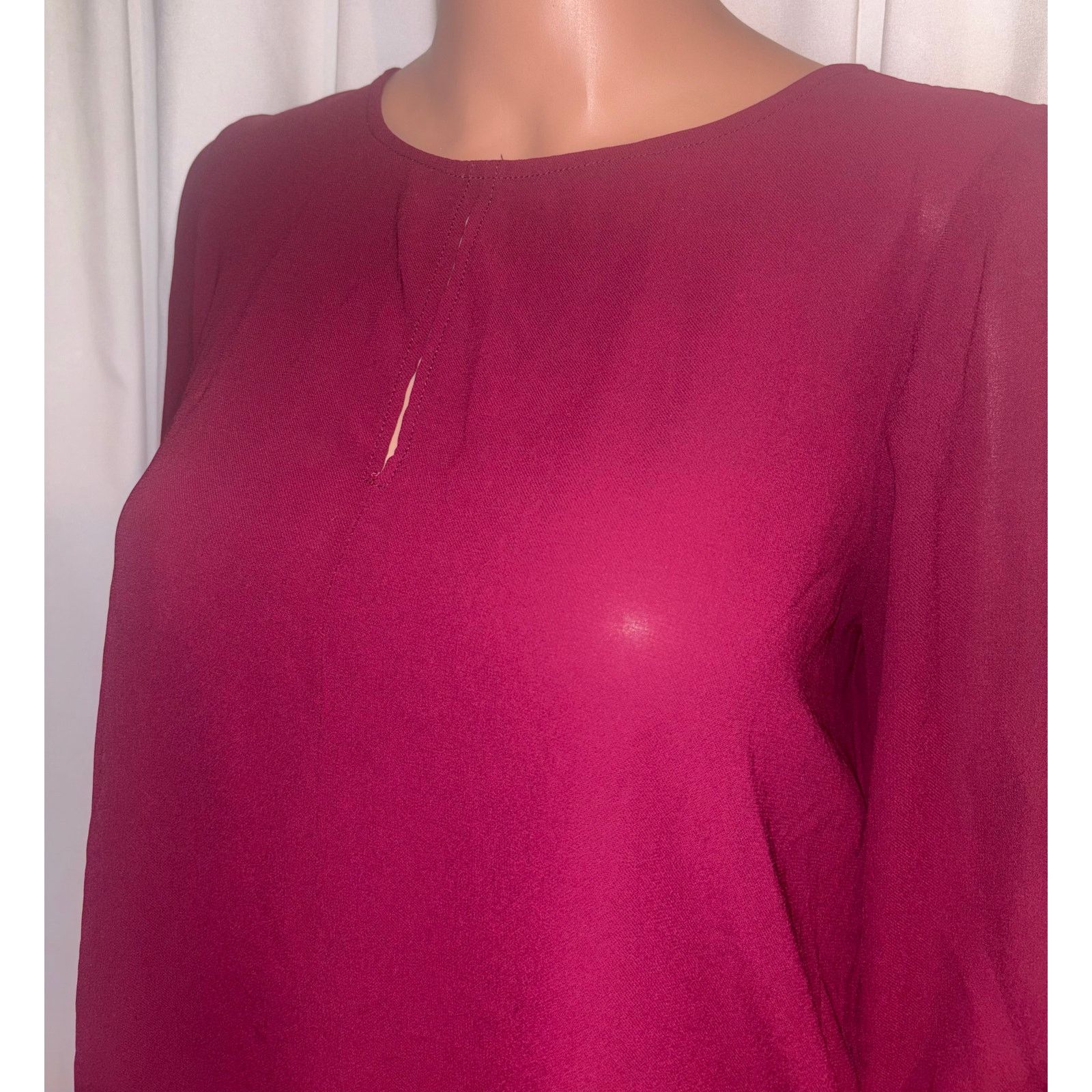 The Unbranded Brand Forever 21 Size M - Burgundy Blouse Size M / US 6-8 / IT 42-44 - 2 Thumbnail