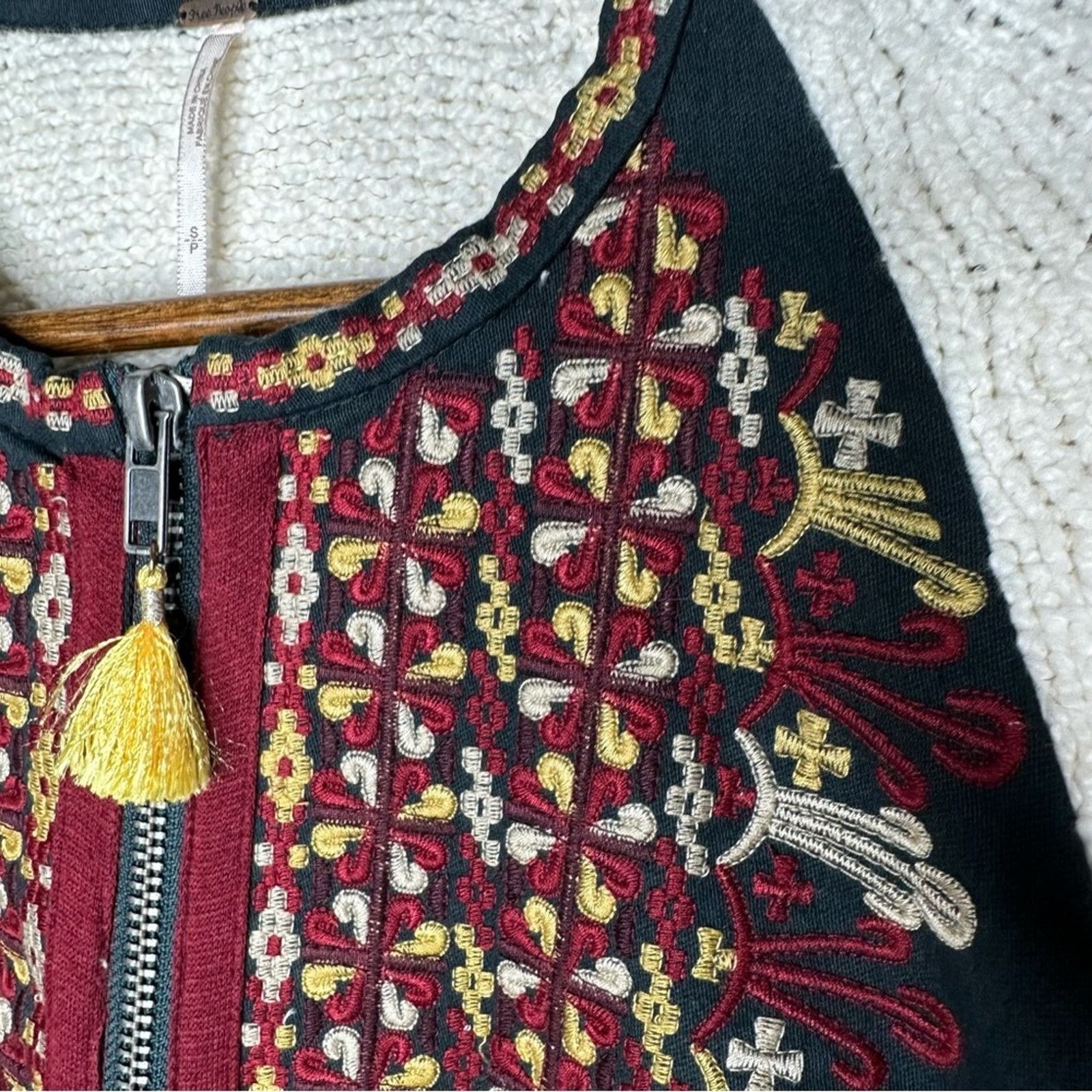 Free People FREE PEOPLE Two Faced Embroidered Jacket in Small Size S / US 4 / IT 40 - 7 Thumbnail