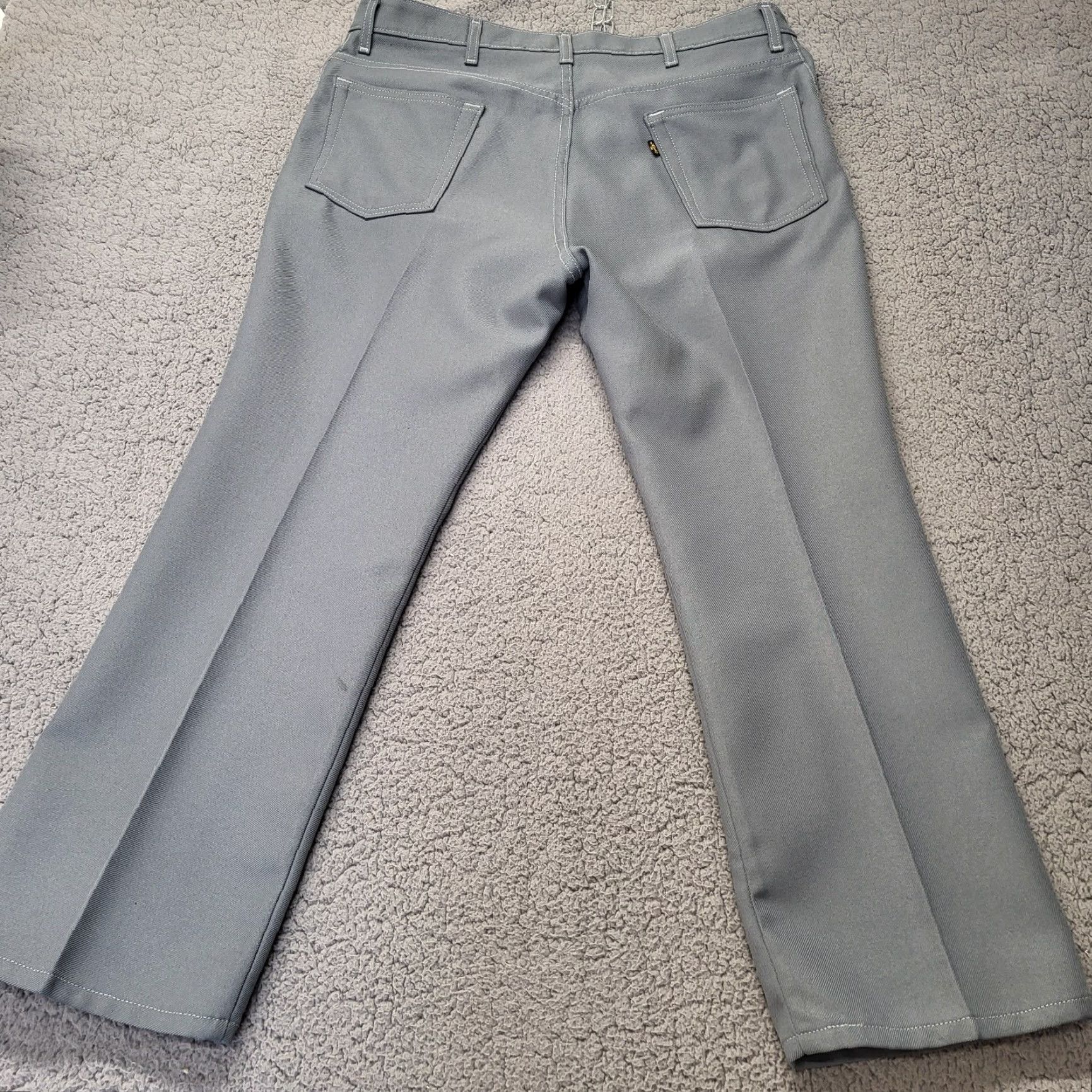 Levi's VINTAGE Levi's 517 Jeans Gray Bootcut 40x29 Regular Mens 1970s Polyester Black Tab Size US 39 - 3 Thumbnail