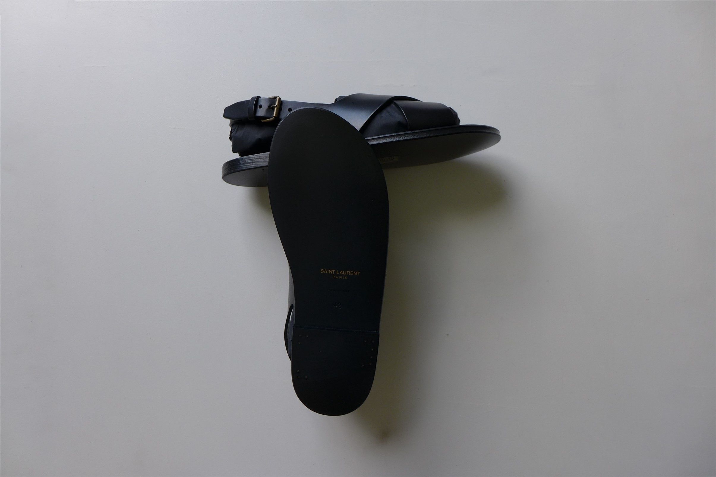 Saint Laurent Paris Saint Laurent Paris Mojave Sandals - Black Calf Leather Size US 9 / EU 42 - 17 Thumbnail
