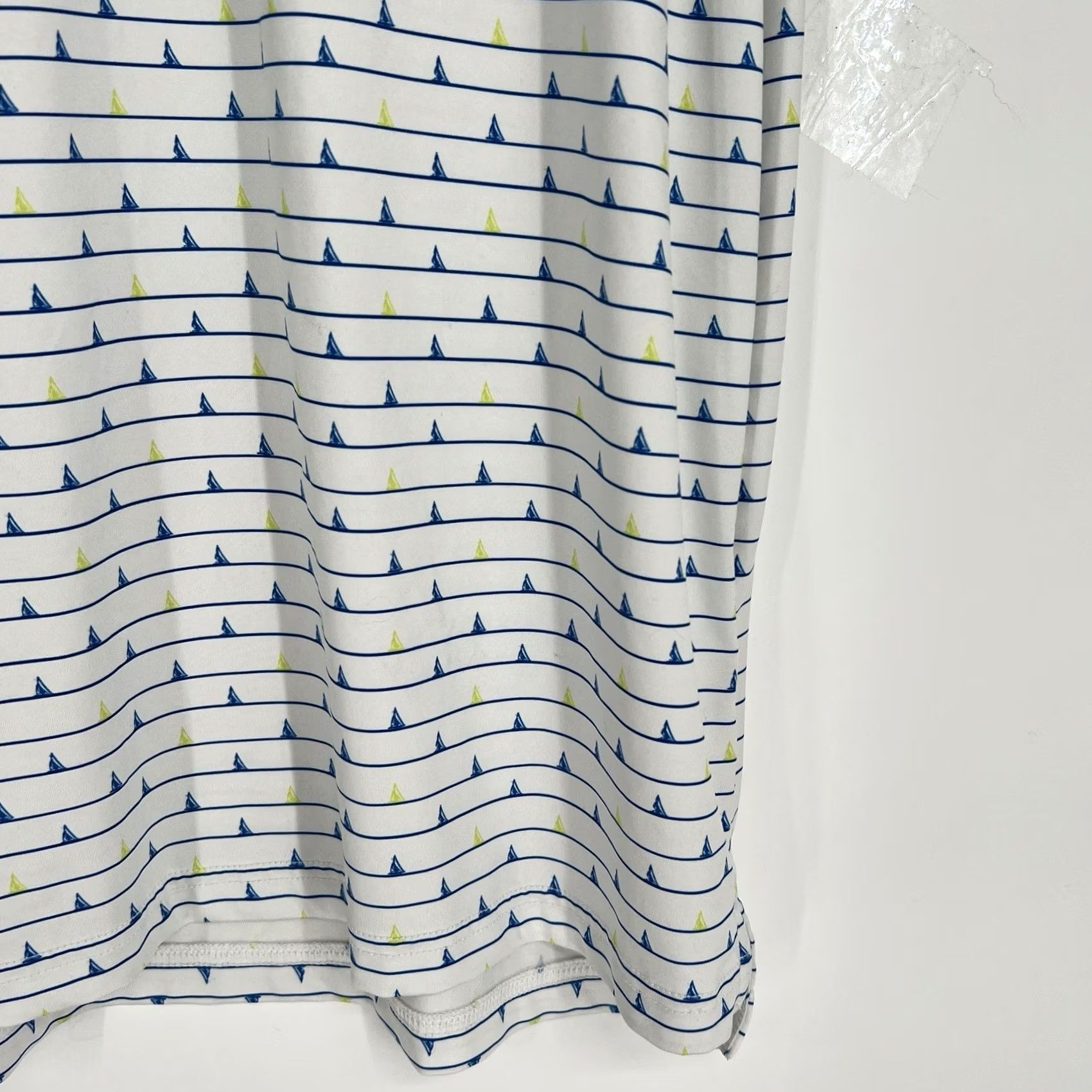 Vineyard Vines Vineyard Vines OTG Sankaty Golf Polo Shirt White Geometric Short Sleeve Regular M Men's Polo Shirt Size US M / EU 48-50 / 2 - 4 Thumbnail