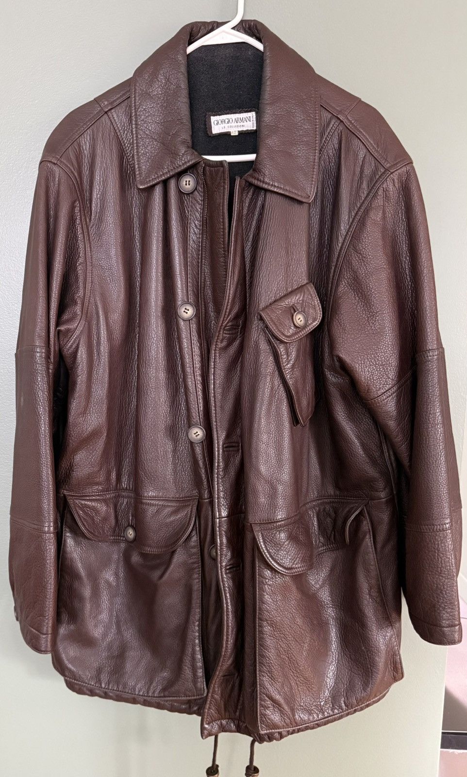 Giorgio Armani Giorgio Armani 90s Vintage Oldschool Leather Jacket