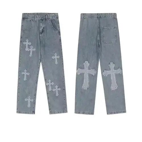 Japanese Brand Momoko x Rina High Street Cross Patch Denim Pant Size US 32 / EU 48 - 5 Thumbnail