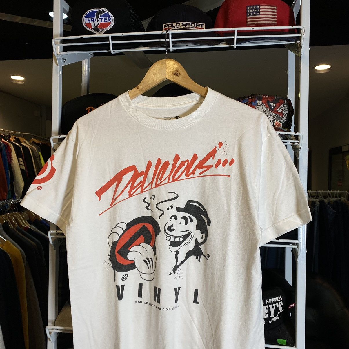 Dissizit VINTAGE DISSIZIT X DELICIOUS VINYL T-SHIRT NERVOUS RECORD Size US M / EU 48-50 / 2 - 3 Thumbnail