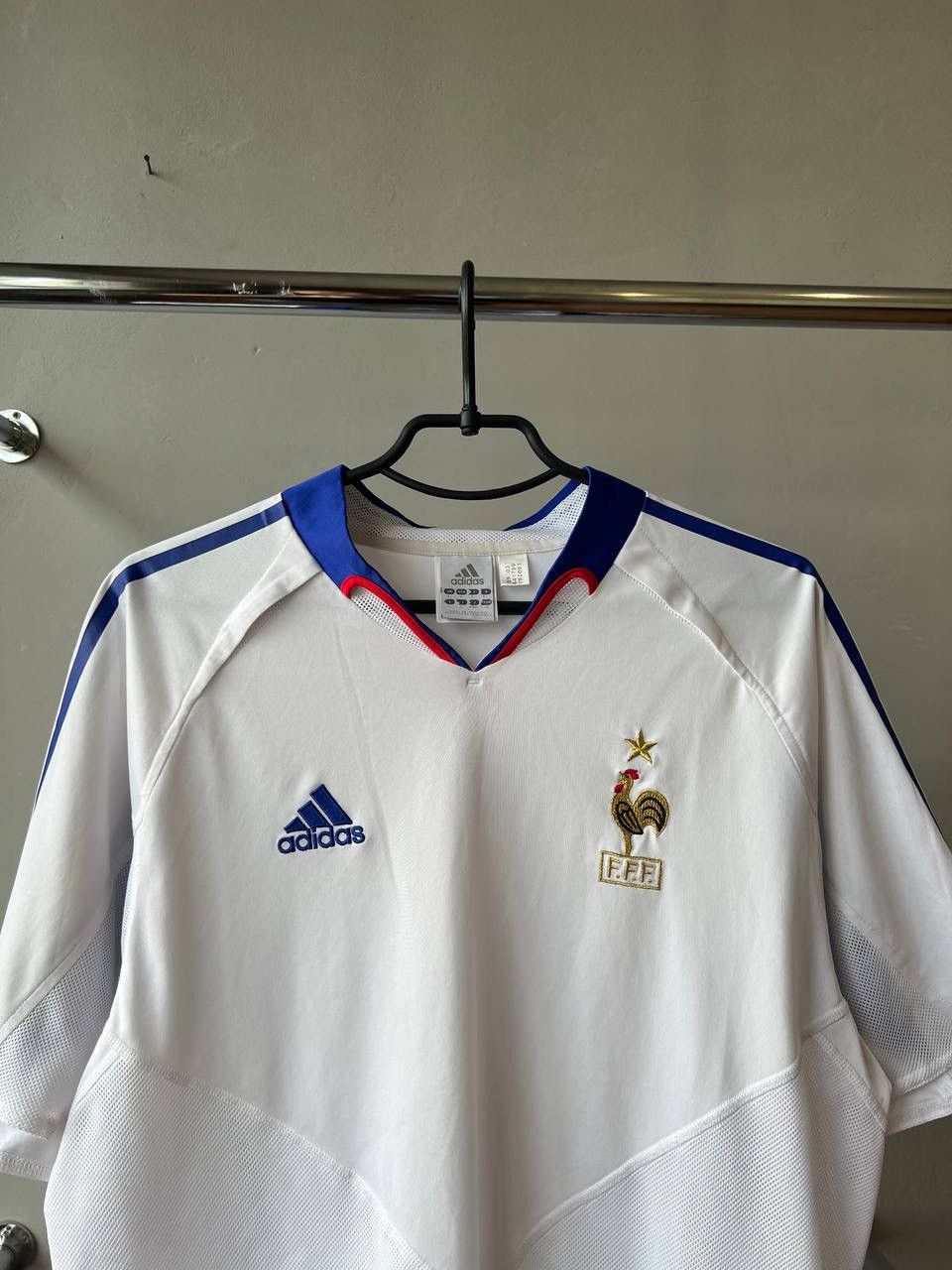 Adidas 2004/06 FRANCE TEAM AWAY SOCCER JERSEY FOOTBALL SHIRT ADIDAS Size US L / EU 52-54 / 3 - 4 Thumbnail