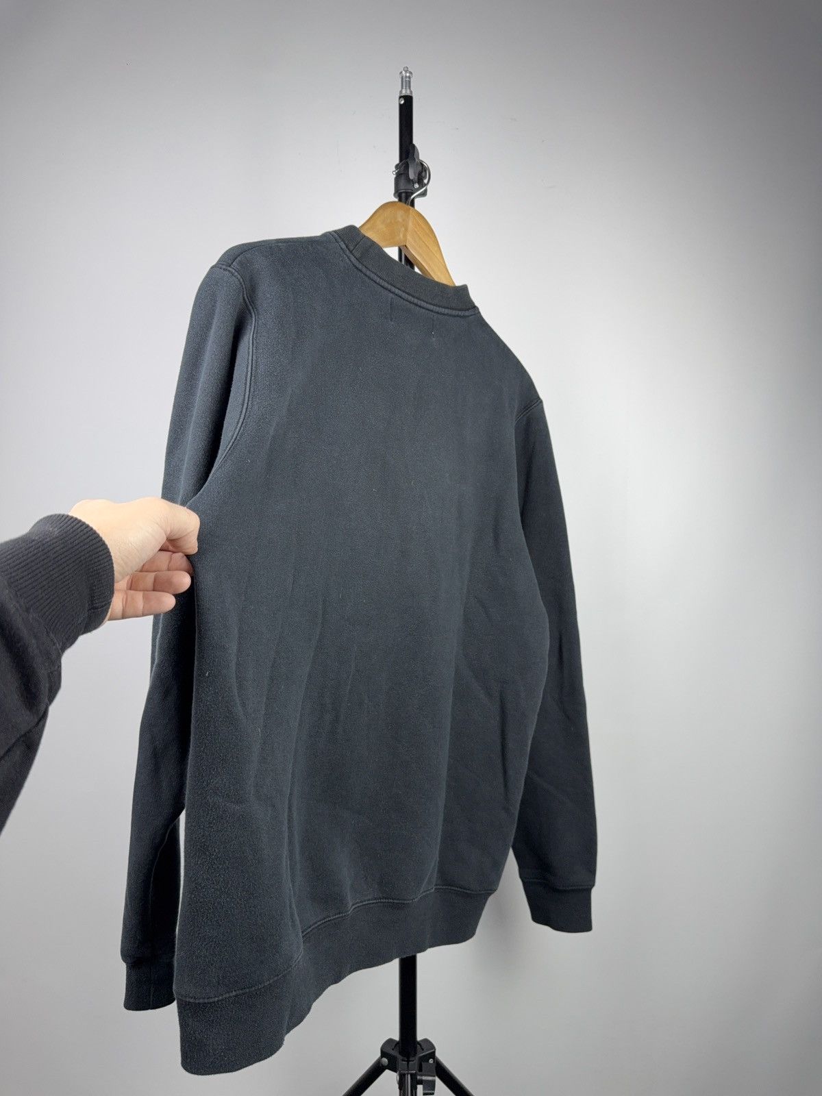 Kappa 90s Kappa Faded Black Big Logo Sweatshirt Vintage Style M Size US M / EU 48-50 / 2 - 11 Thumbnail
