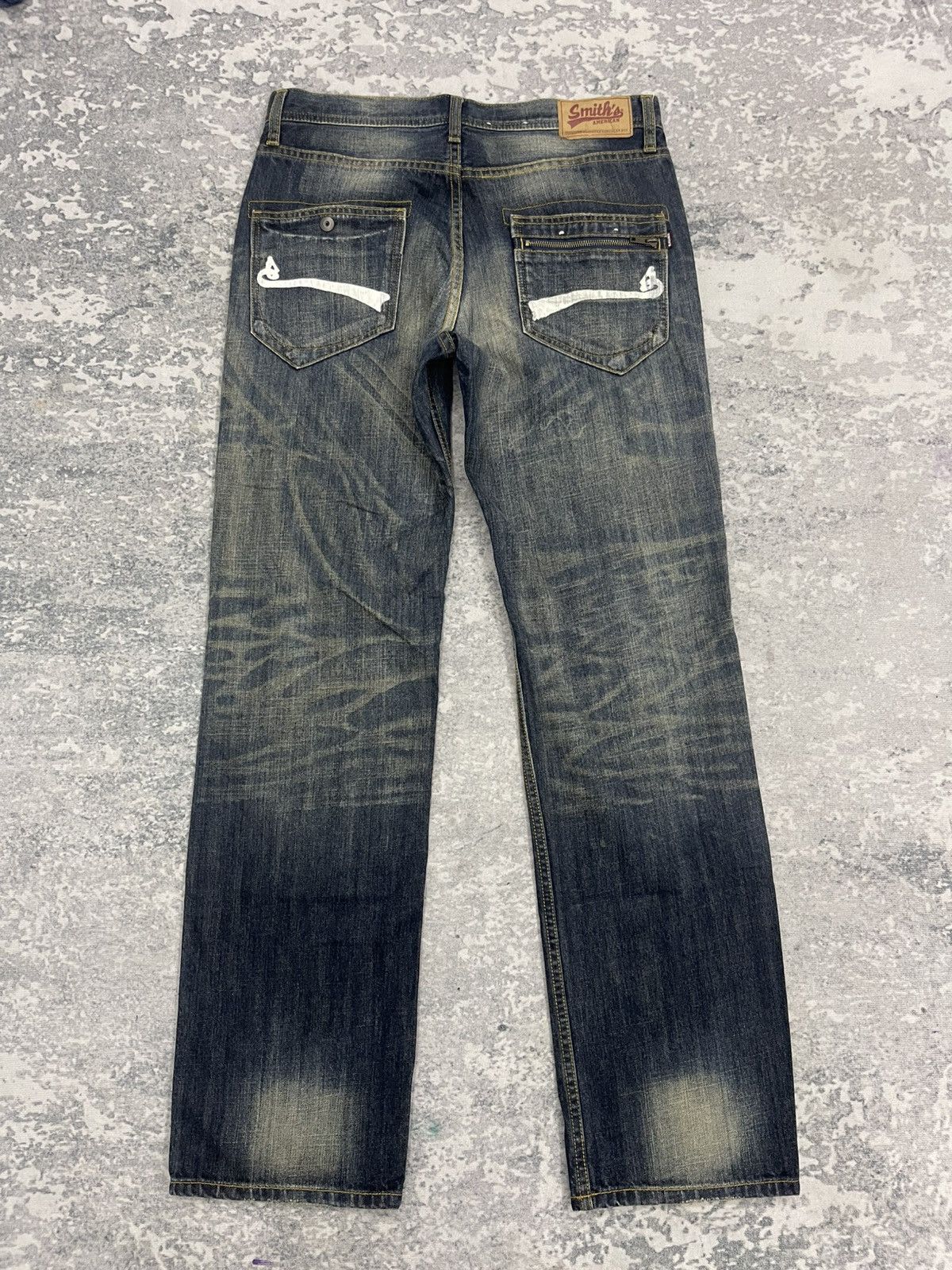 Smith's American Smiths American Ripped Denim Jeans Size US 33 - 11 Thumbnail
