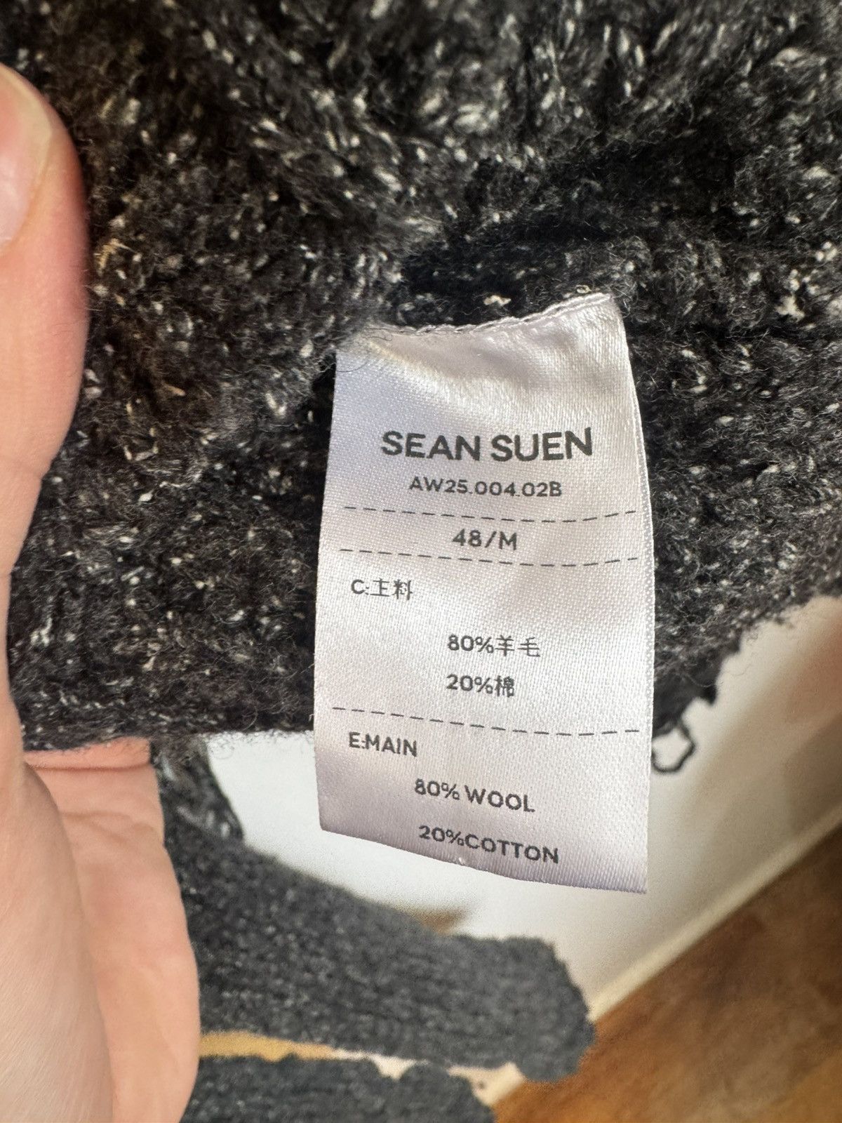Sean Suen Sean Suen Black Distressed Turtleneck Sweater Size US M / EU 48-50 / 2 - 5 Thumbnail