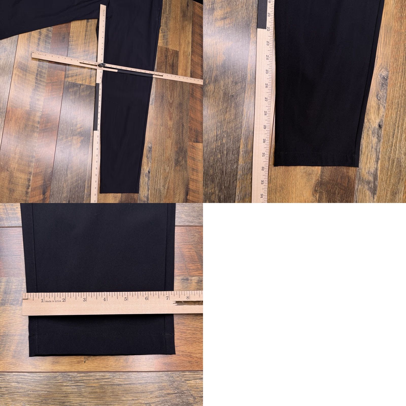 Fabletics Fabletics Mens Pants 36 Black Chino Flat Front Zip Pocket Tapered Classic Stretch 34 Inseam New Size US 36 / EU 52 - 9 Thumbnail
