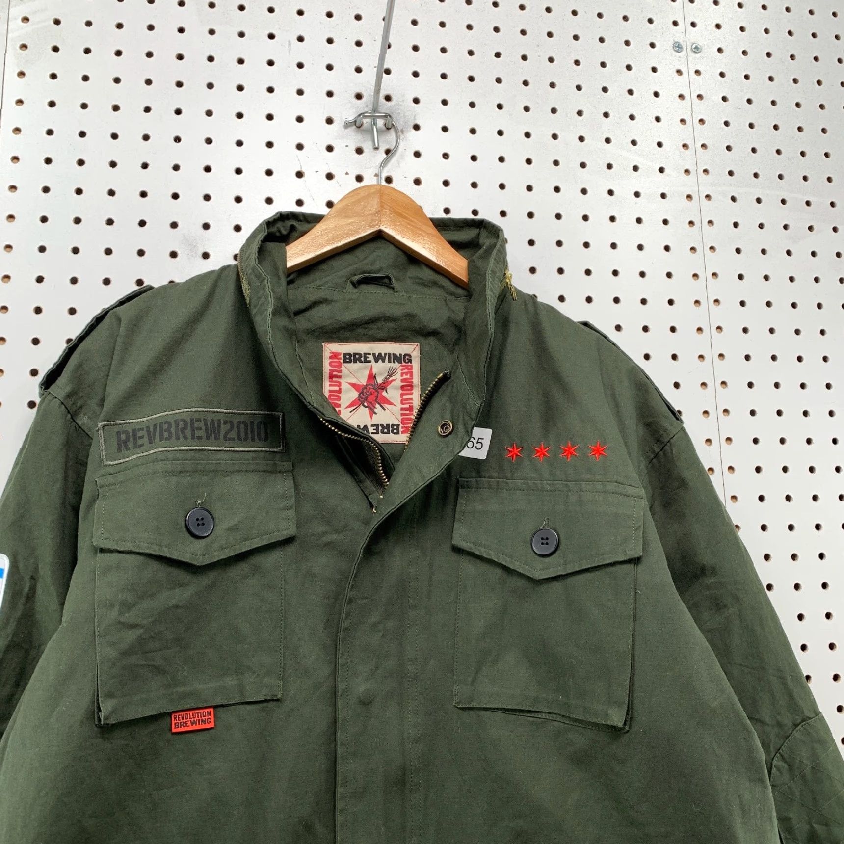 Vintage VINTAGE Revolution Brewing Military Jacket Mens M Green Chicago Field Coat Size US M / EU 48-50 / 2 - 5 Thumbnail