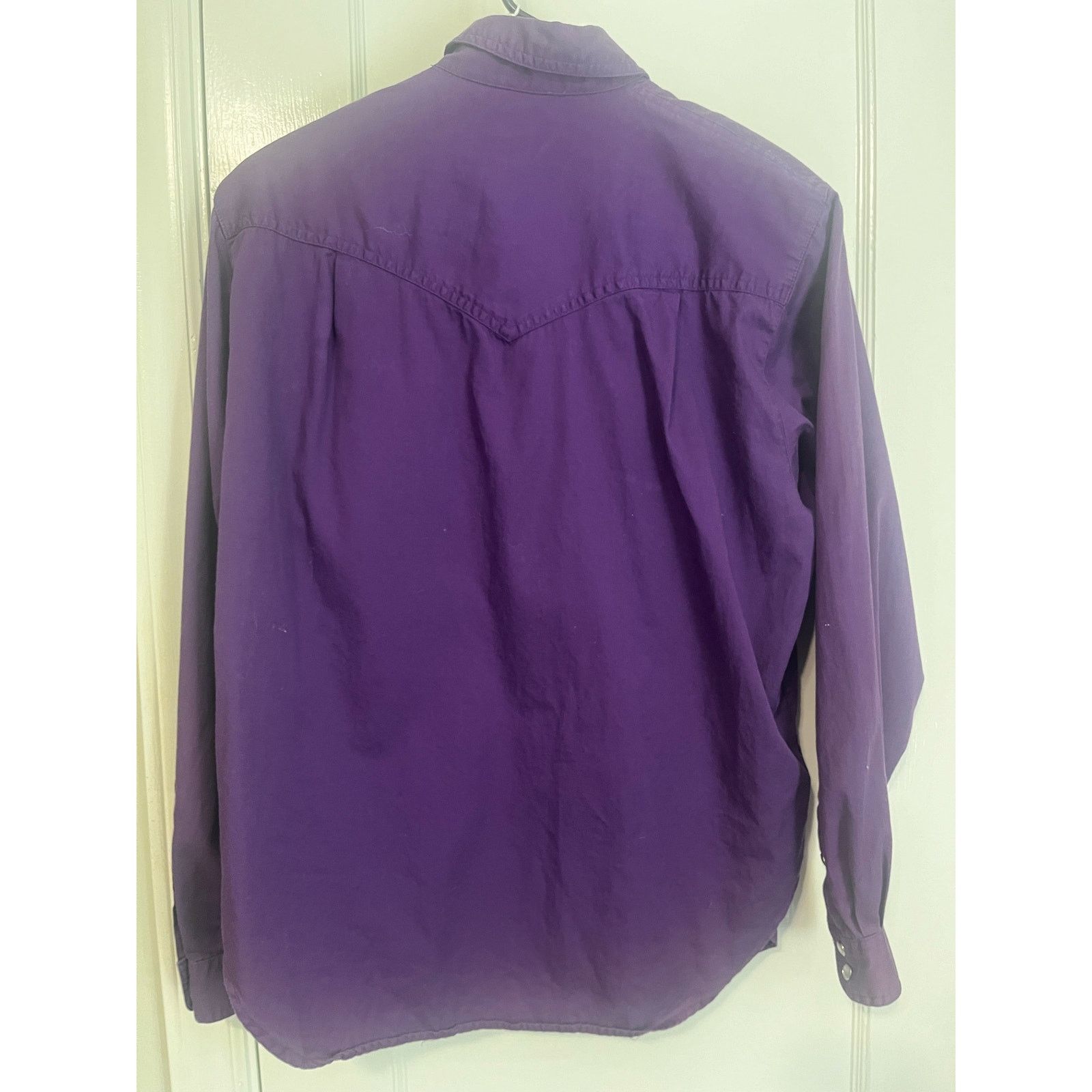 Vintage Vintage 70s Liz Sport Purple Western Cowgirl Shirt Small Size S / US 4 / IT 40 - 2 Thumbnail