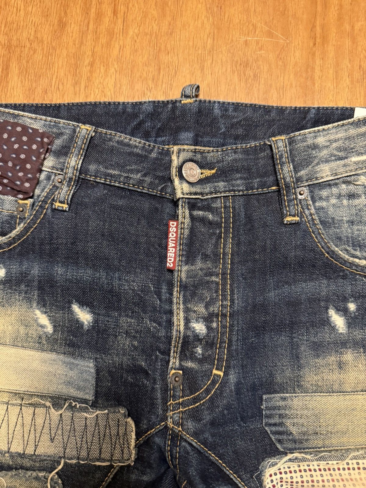 Dsquared2 Dsquared cropped denim, jean Japanese distressing Size US 31 - 5 Thumbnail