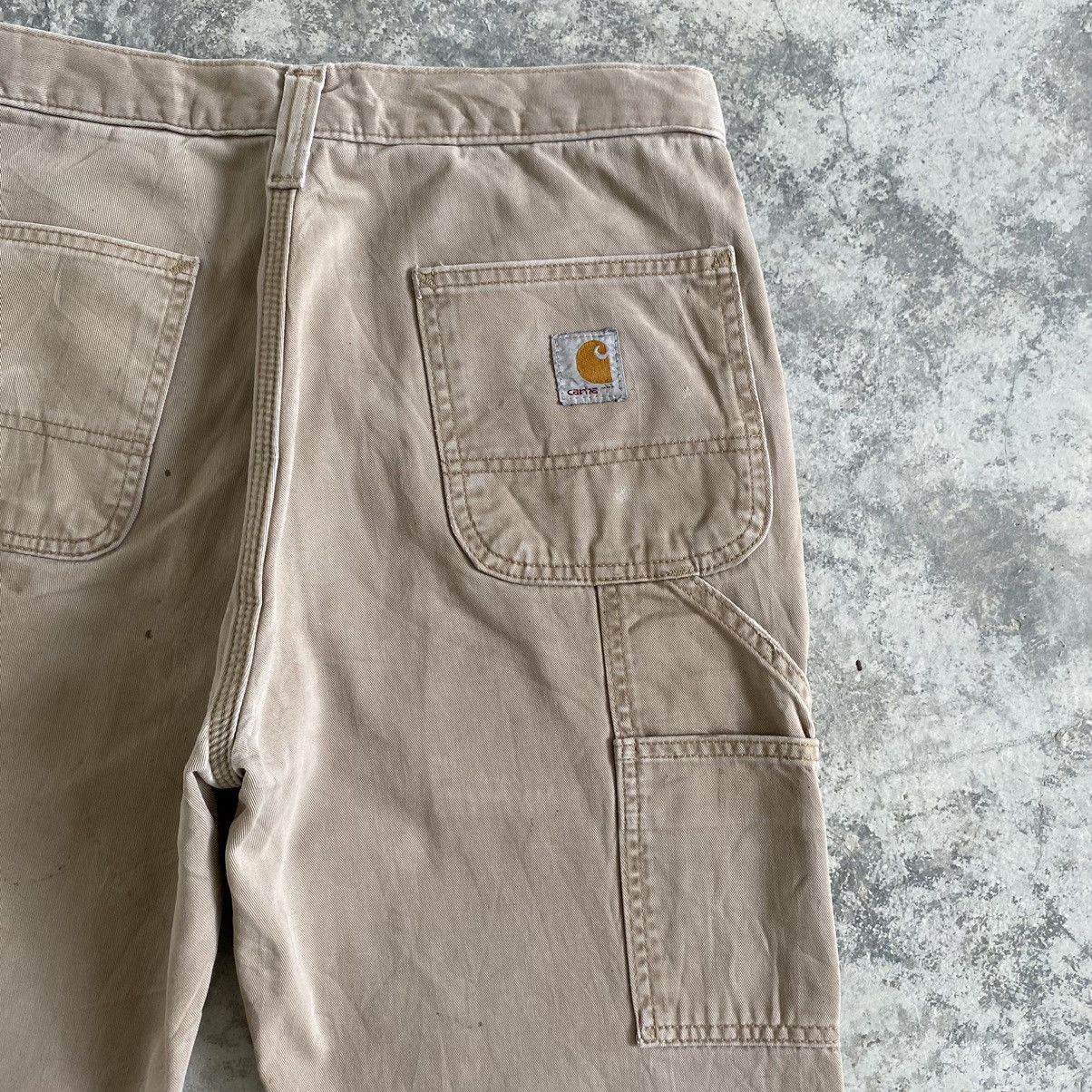 Carhartt Vintage Carhartt Blanket Lined Ripped Dirty Carpenter Pants Size US 29 - 21 Thumbnail
