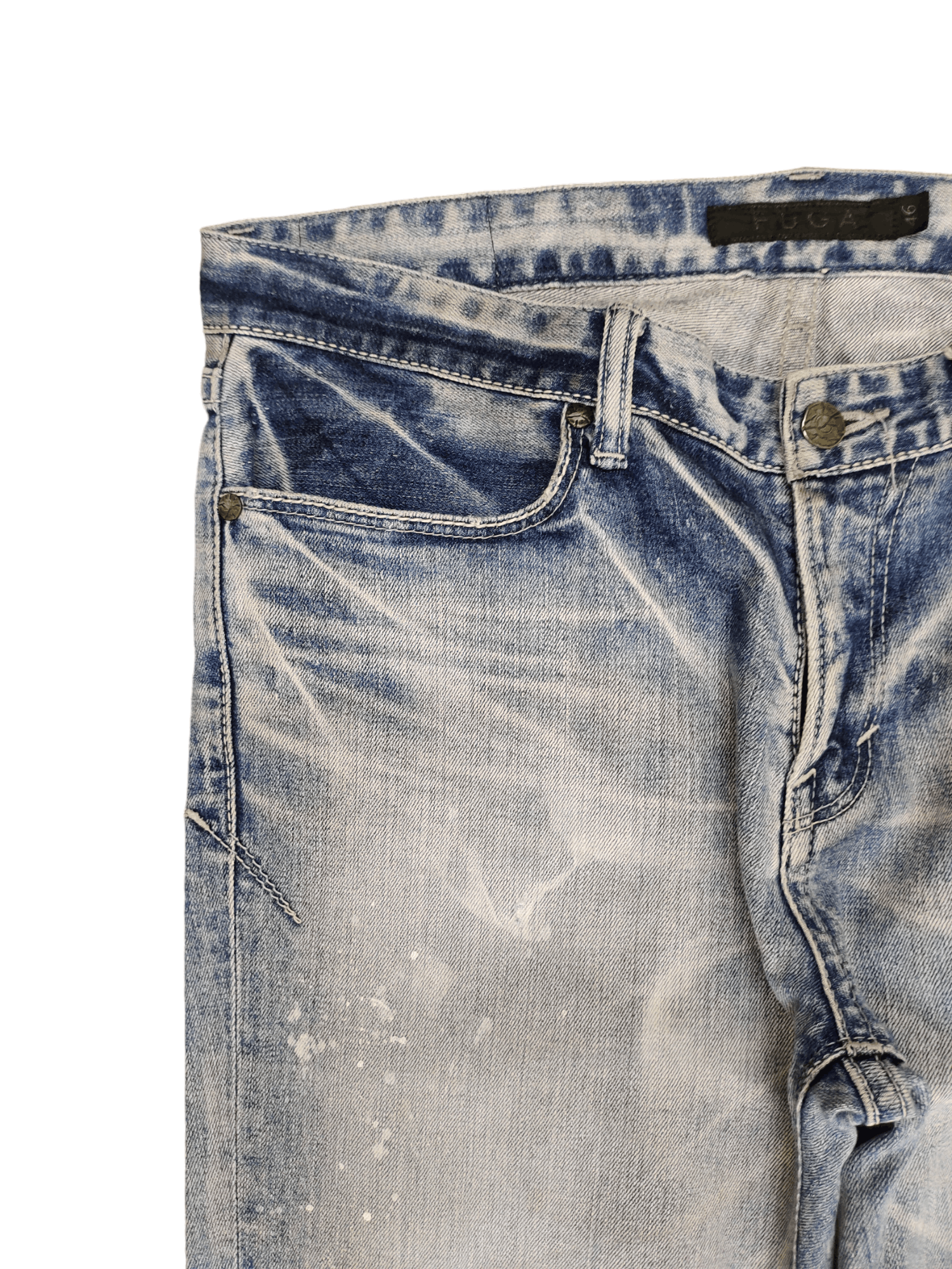 GOSTAR DE FUGA Fuga Japan Distress Faded Denim Jeans Y2k Streetwear Size US 32 / EU 48 - 4 Thumbnail