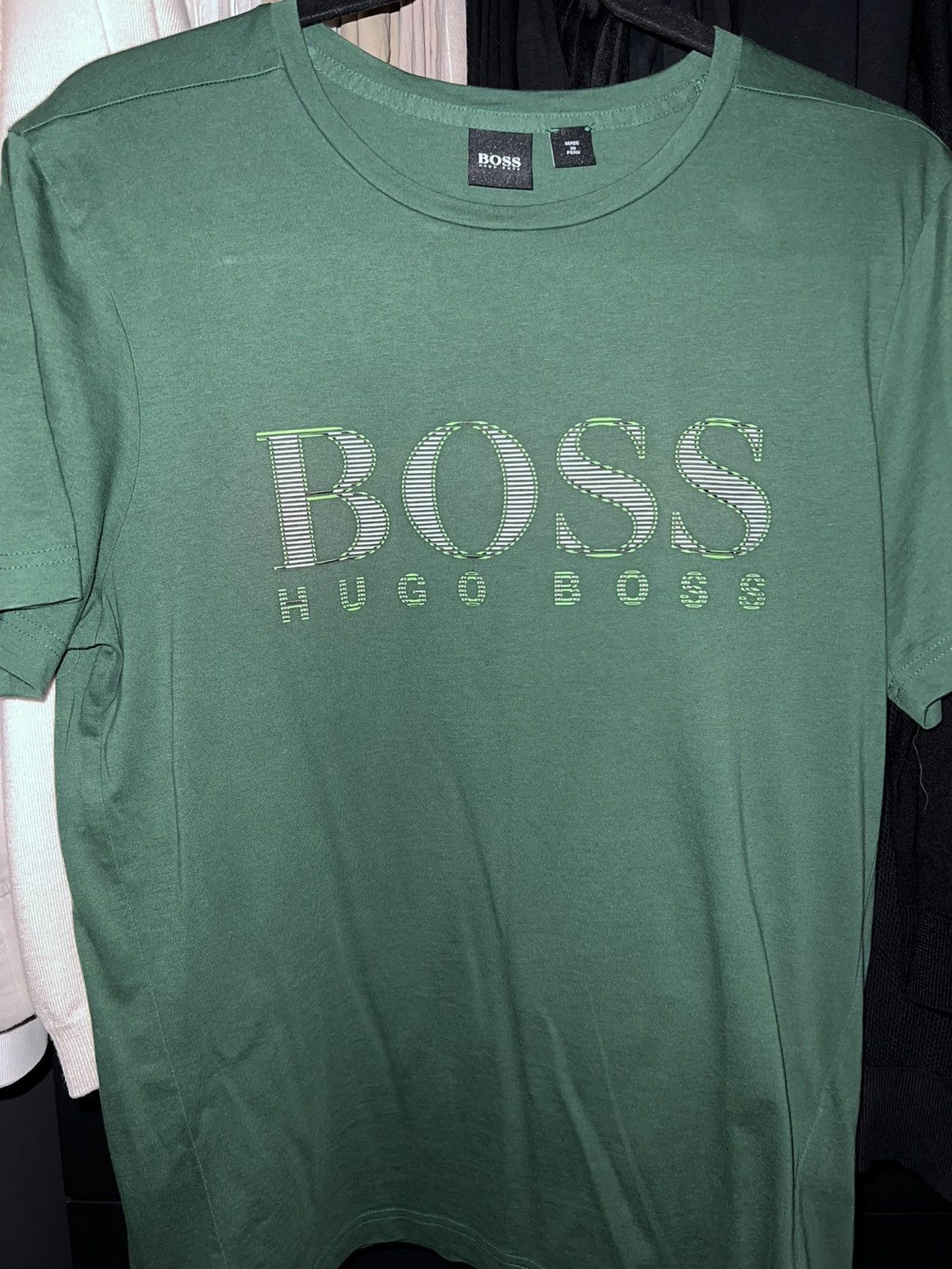 Hugo Boss Hugo Boss shirt Green Olive logo Size US S / EU 44-46 / 1 - 6 Thumbnail