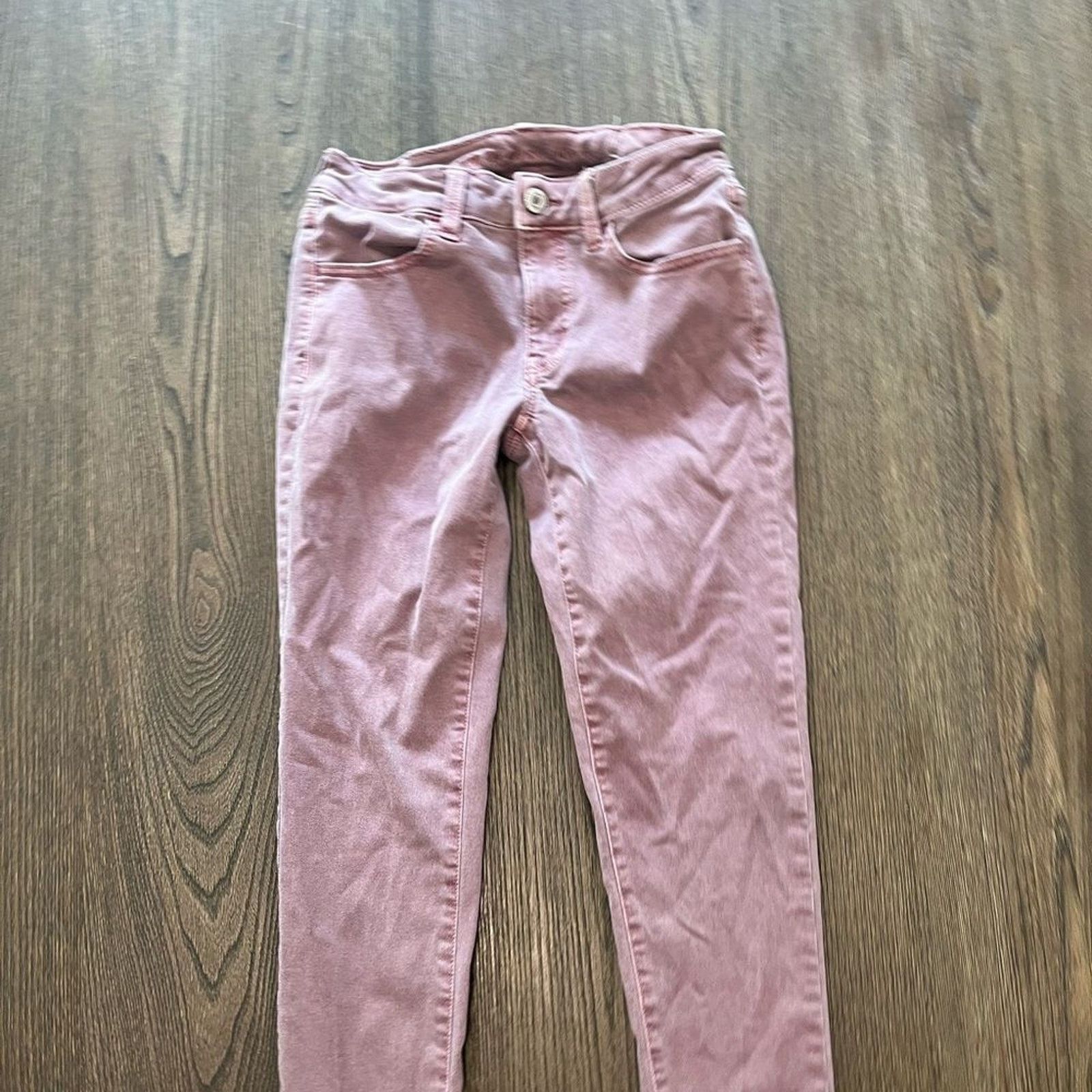 American Eagle Outfitters American Eagle Ne(x)t Level Stretch Purple Skinny Jeans 6 Size 28" / US 6 / IT 42 - 6 Thumbnail