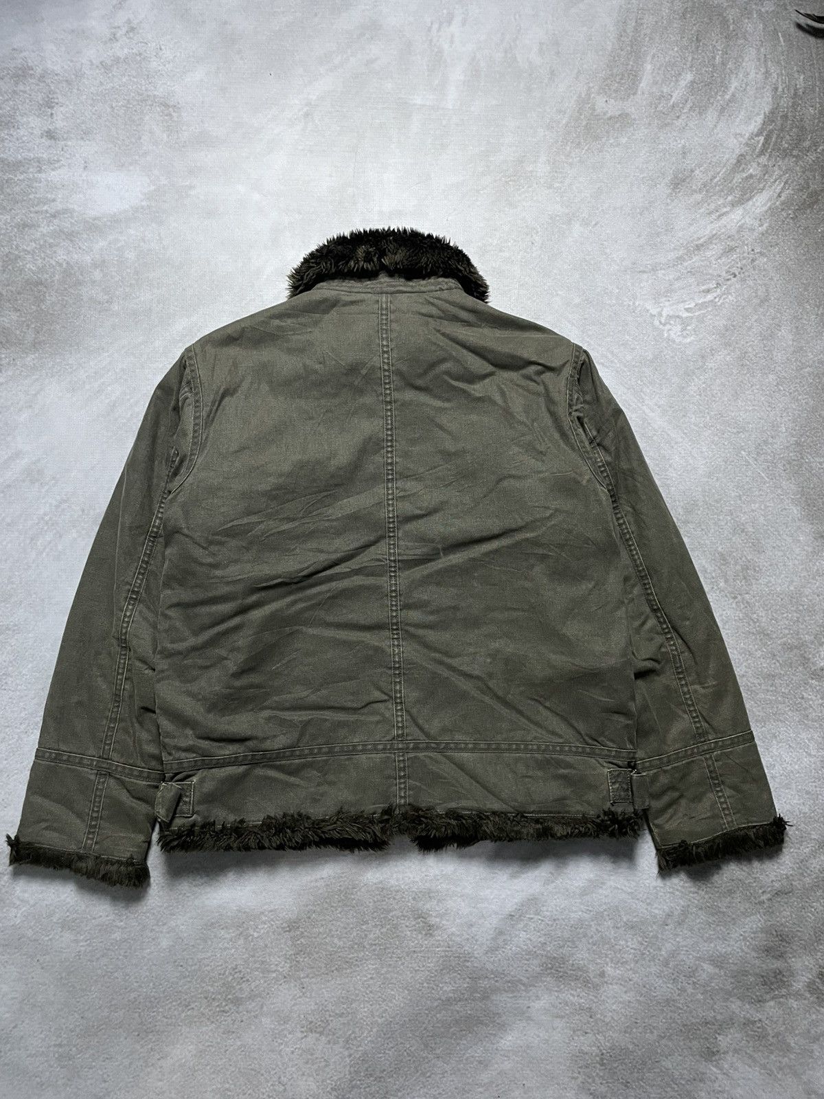 Japanese Brand 2000’s Edwin - Pilot Faux Fur Jacket Size US M / EU 48-50 / 2 - 10 Thumbnail