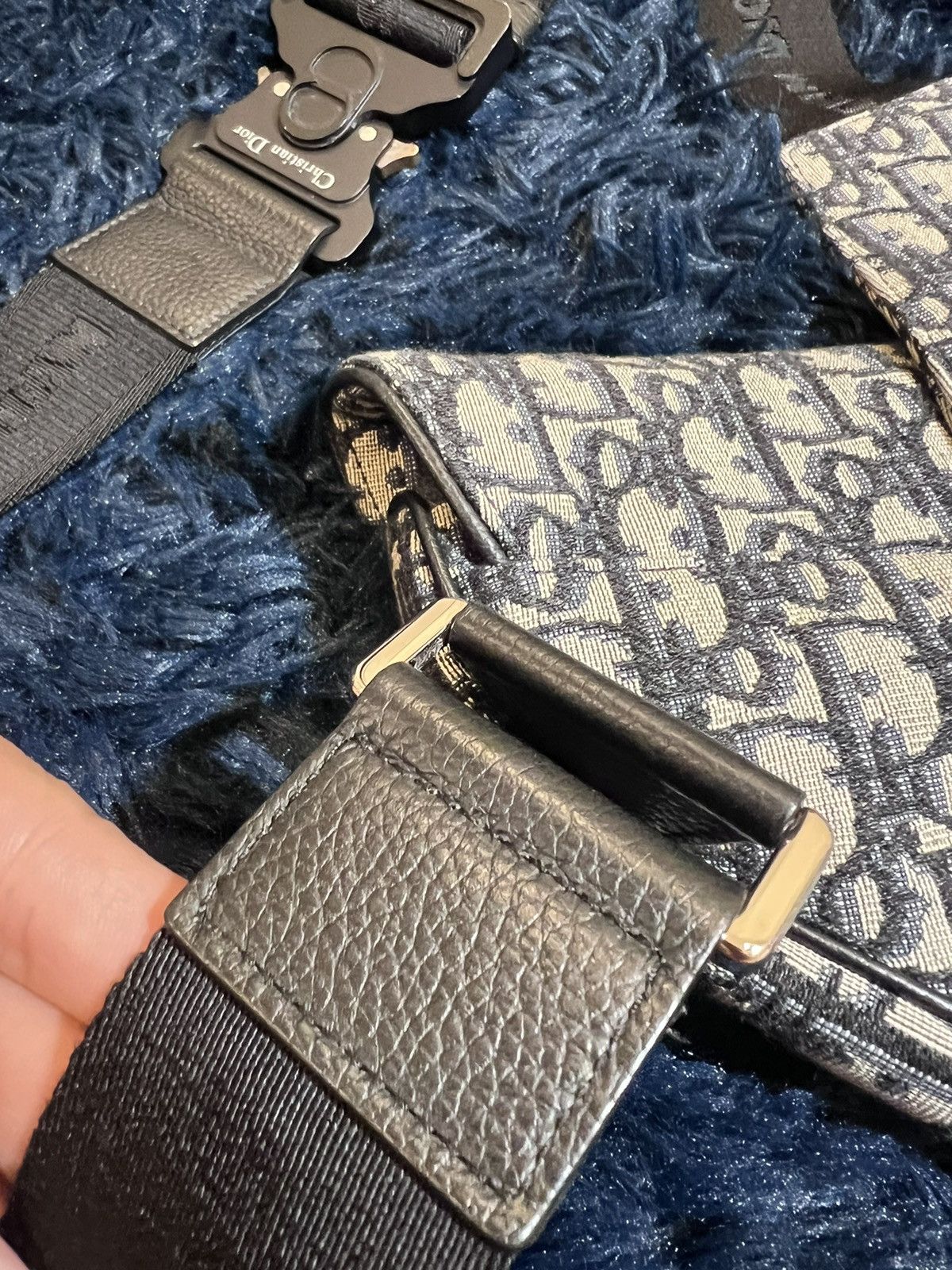 Dior Dior Saddle Bag Beige and Black Dior Oblique Jacquard Size ONE SIZE - 8 Thumbnail