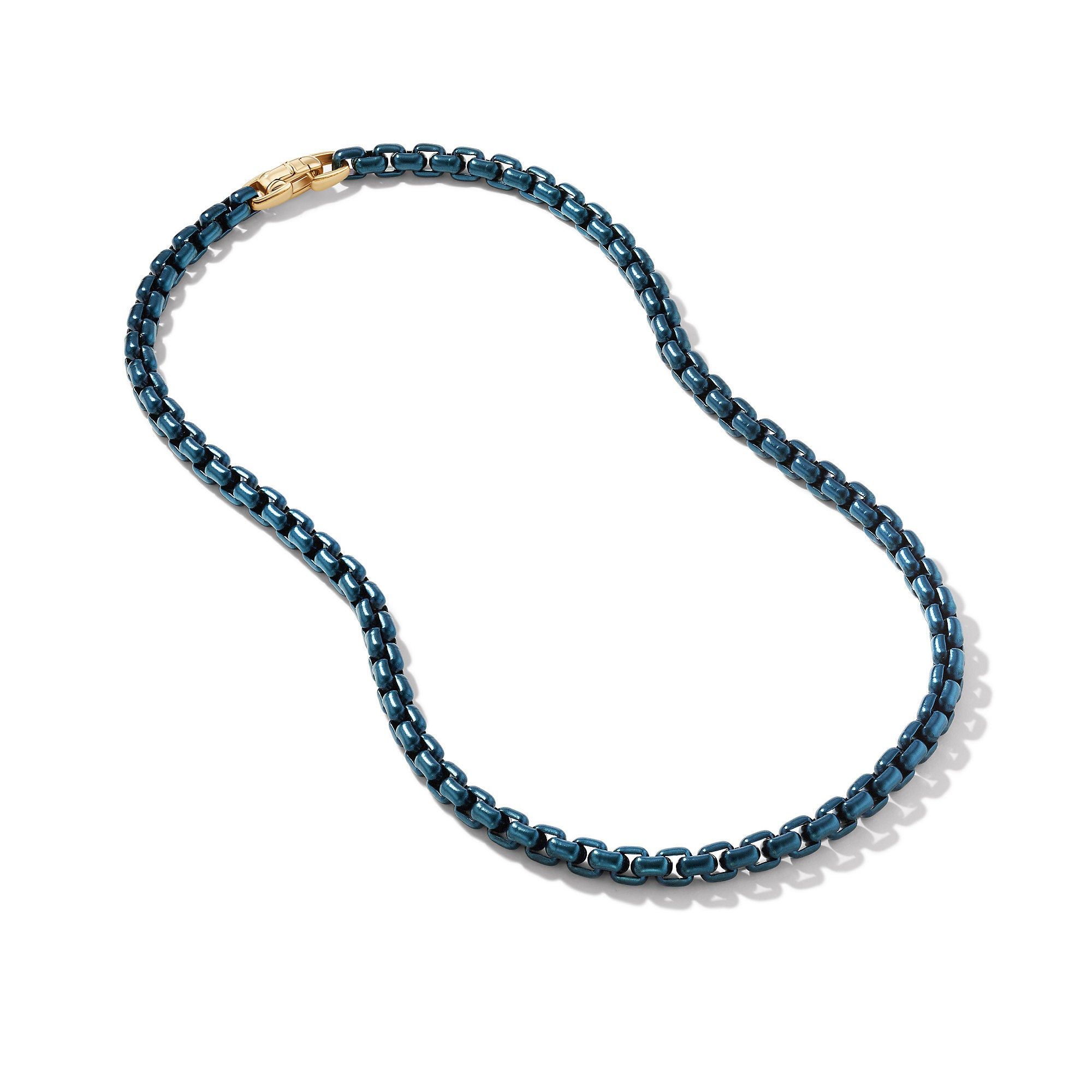 David Yurman o1w1db10325 Bel Aire Color Box Chain Necklace in Navy Acryli Size ONE SIZE - 1 Thumbnail