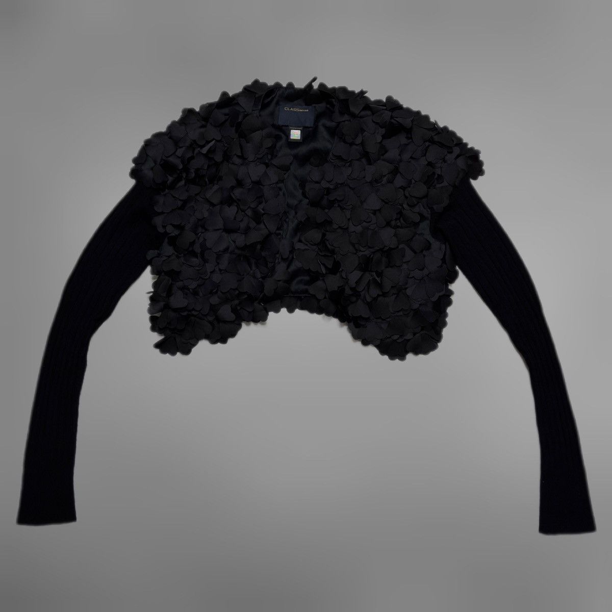 Roberto Cavalli 🖤 Roberto Cavalli heart application avant-garde goth jacket Size M / US 6-8 / IT 42-44 - 1 Thumbnail