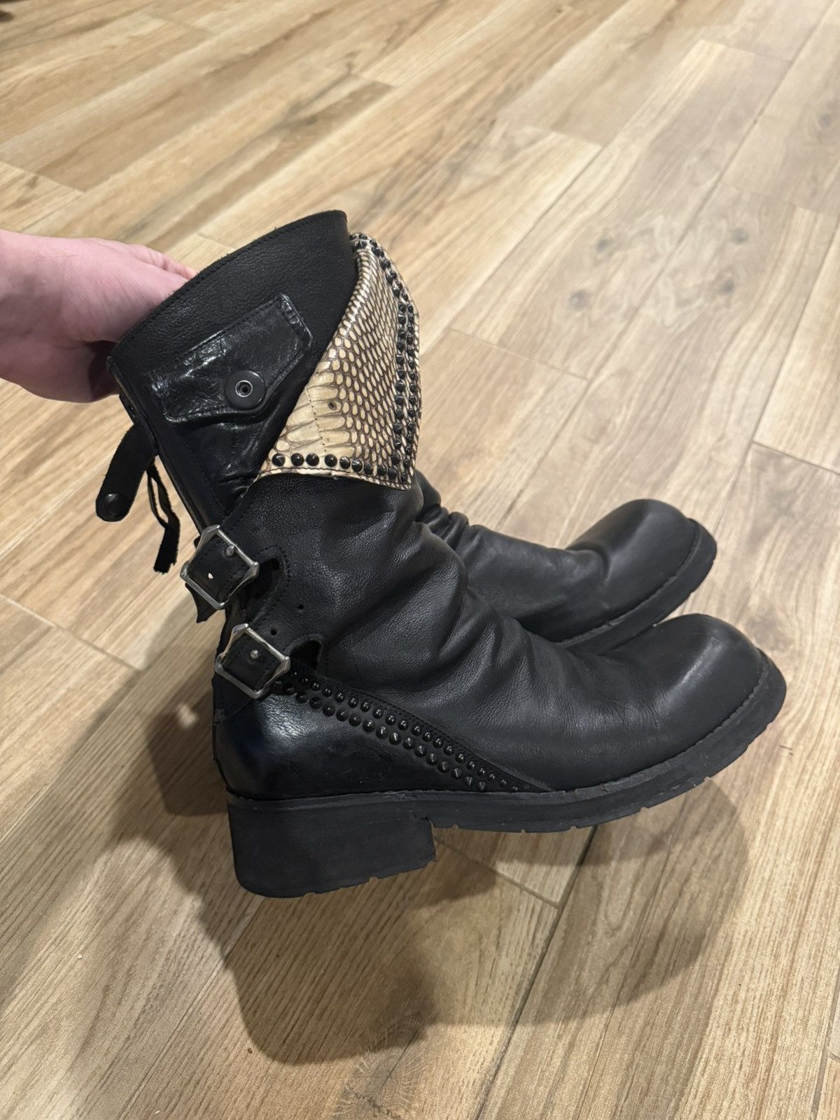 KMRii KMRii Reptile Crush Boots 43 Size US 10 / EU 43 - 2 Thumbnail