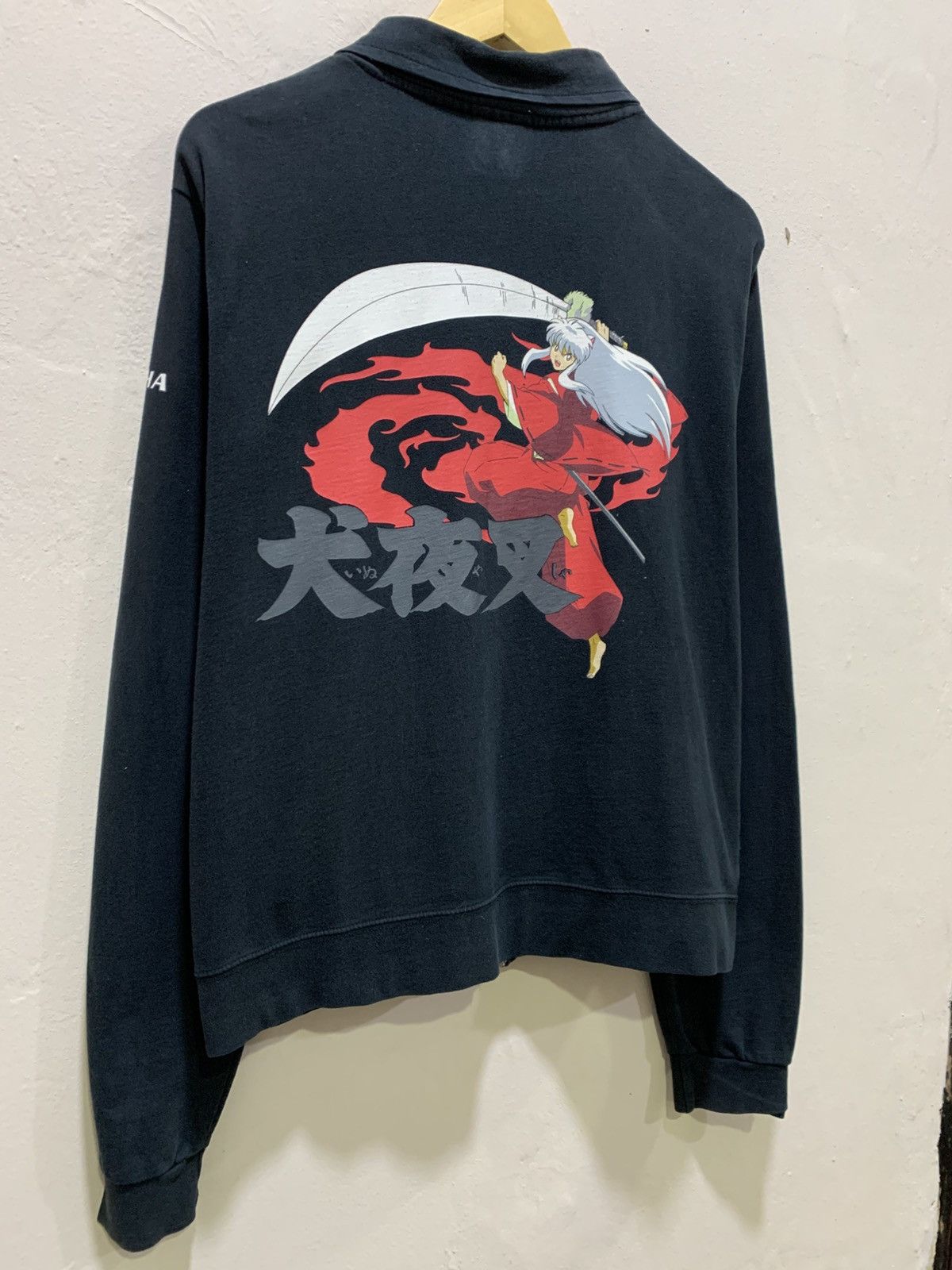 Anime Rare Vintage 2000 Inuyasha Solo Print Japan Anime Sweater Size US M / EU 48-50 / 2 - 2 Thumbnail
