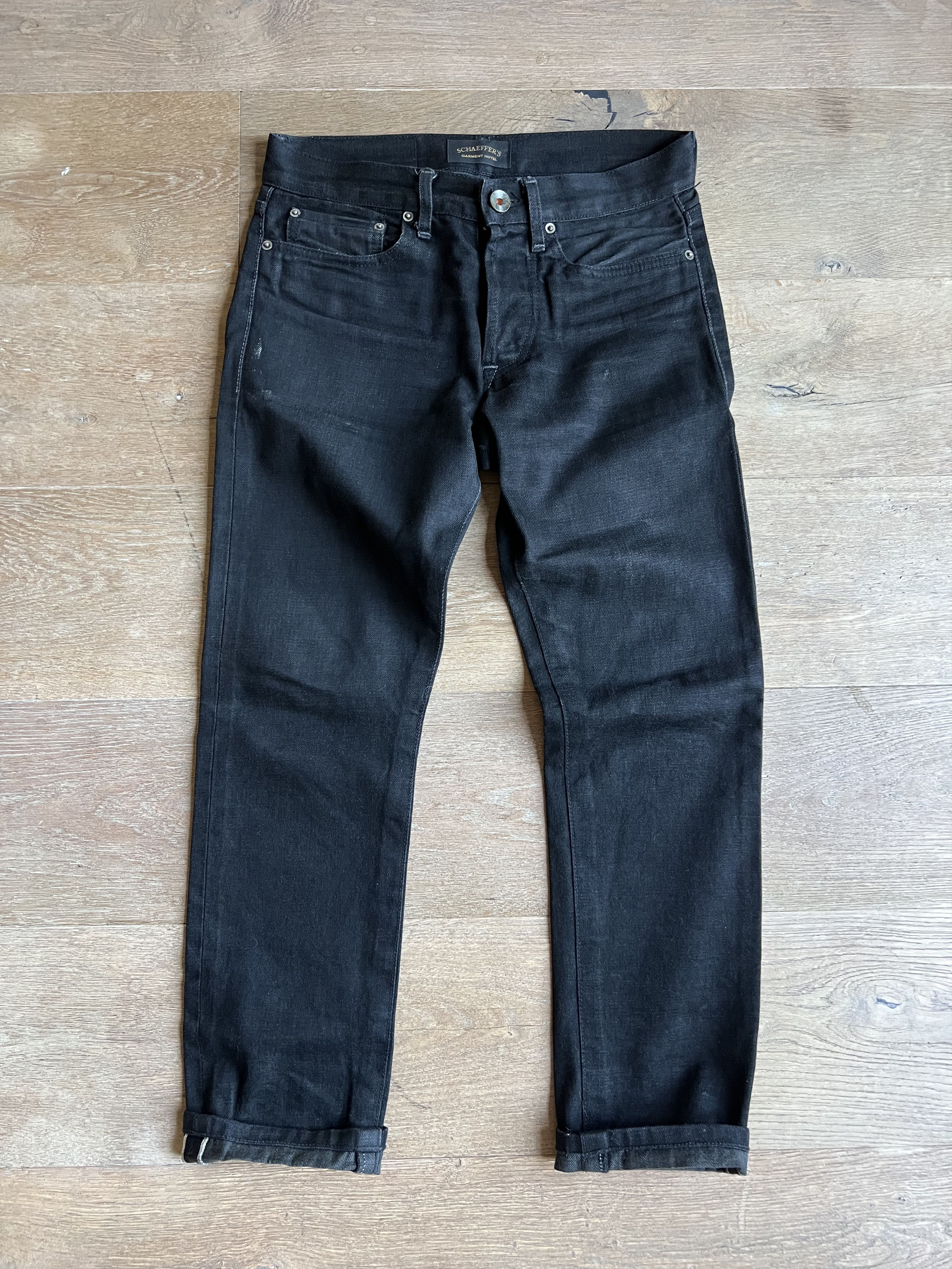 Schaeffers Garment Hotel Schaeffer's Garment Hotel Black Japanese Raw Selvedge Jeans Size US 29 - 1 Thumbnail