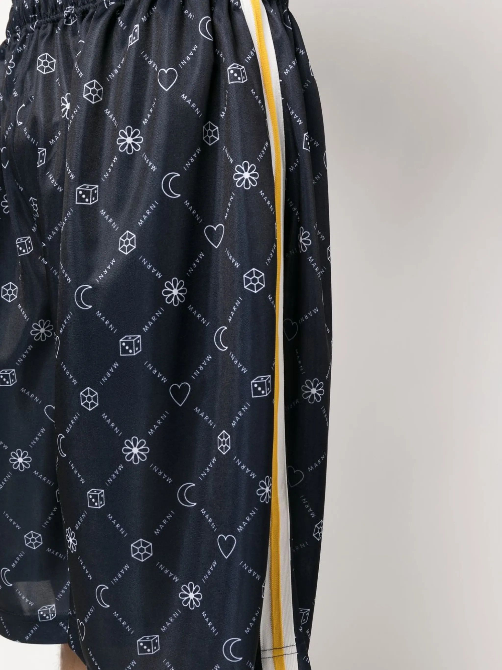 Marni o1y0225 Logo-Print Short in Midnight Blue/White Size US 30 / EU 46 - 4 Thumbnail