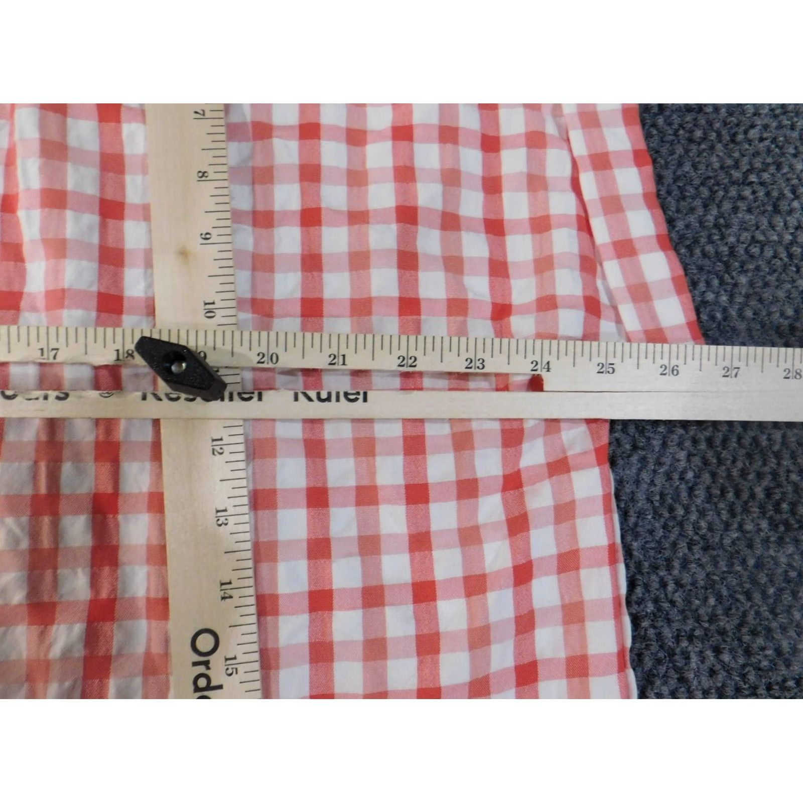 Ann Taylor Loft Petite Top pink plaid button up womens rayon polyester casual XSXL? Size XL / US 12-14 / IT 48-50 - 6 Thumbnail