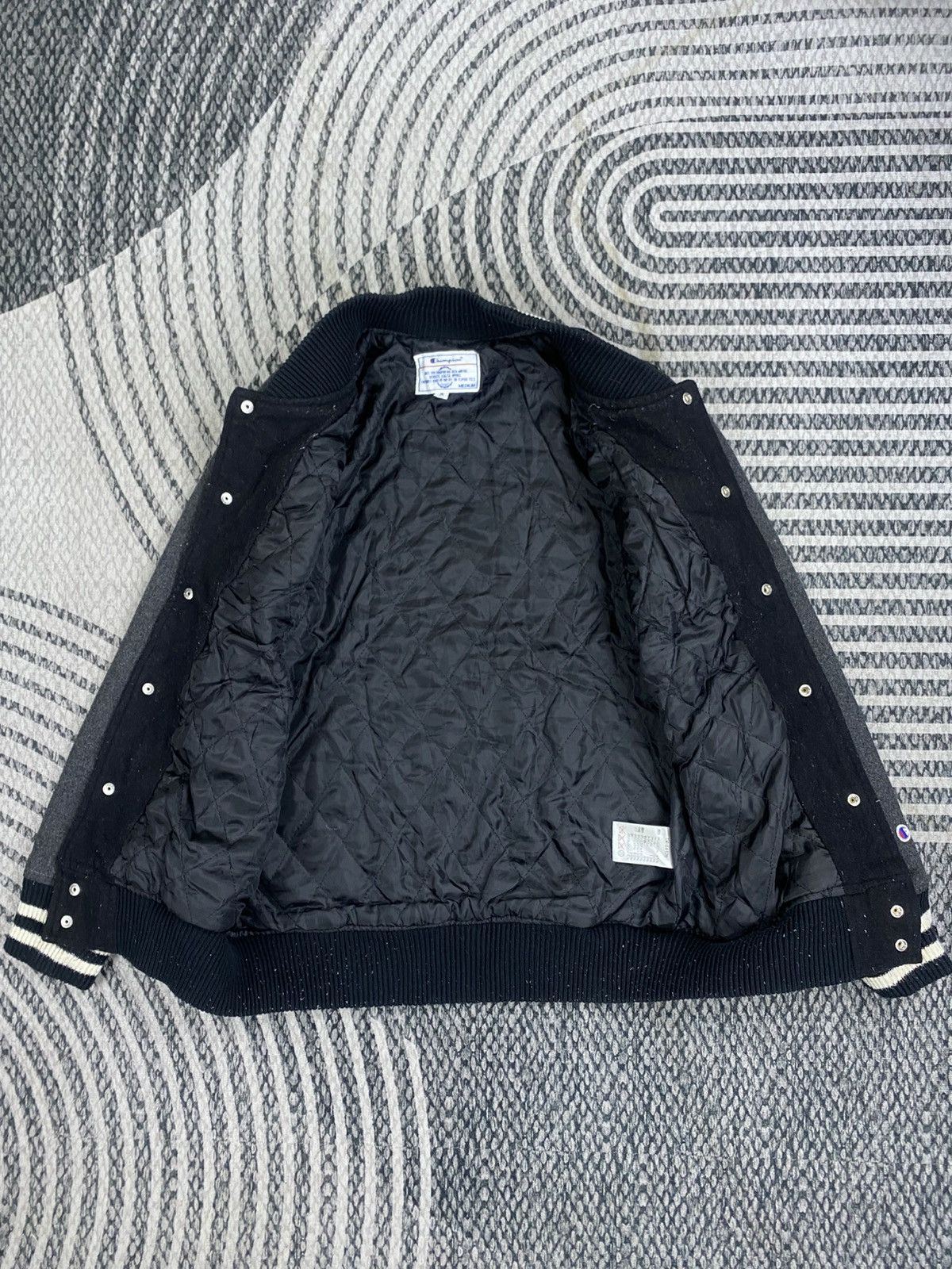 Champion Vintage Champion Wool Blend Quilted Varsity Jacket Size US S / EU 44-46 / 1 - 5 Thumbnail