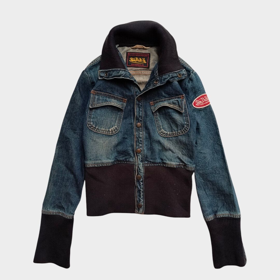 Le Grande Bleu (L.G.B.) Vondutch biker denim crop jacket Size S / US 4 / IT 40 - 1 Thumbnail