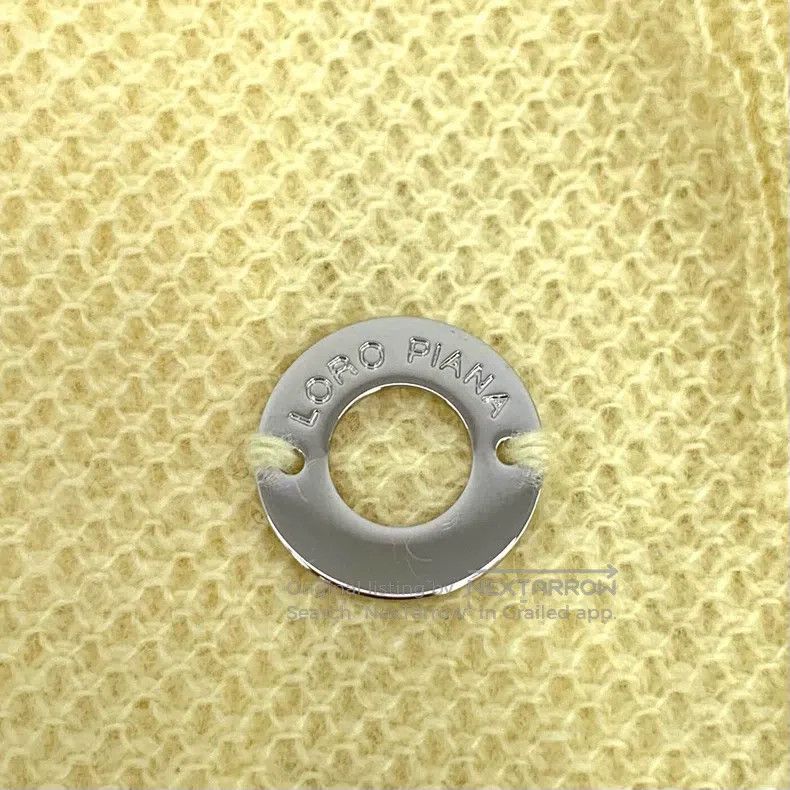 Loro Piana Loro Piana Yellow Cashmere V-neck Single-breasted Long Sle Size XS / US 0-2 / IT 36-38 - 5 Thumbnail