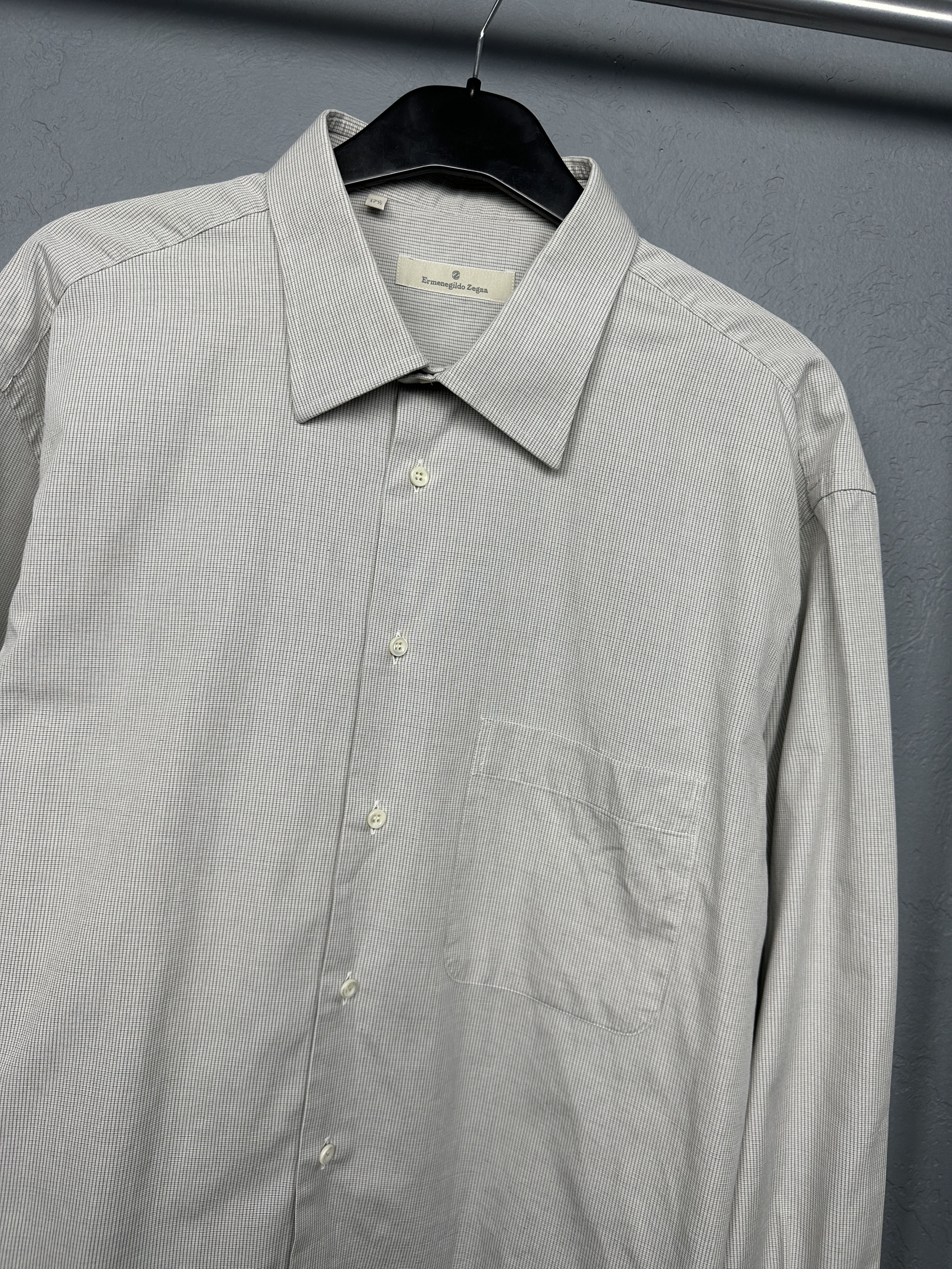 Ermenegildo Zegna Ermenegildo Zegna Mens Long Sleeve Shirt Size US XL / EU 56 / 4 - 2 Thumbnail