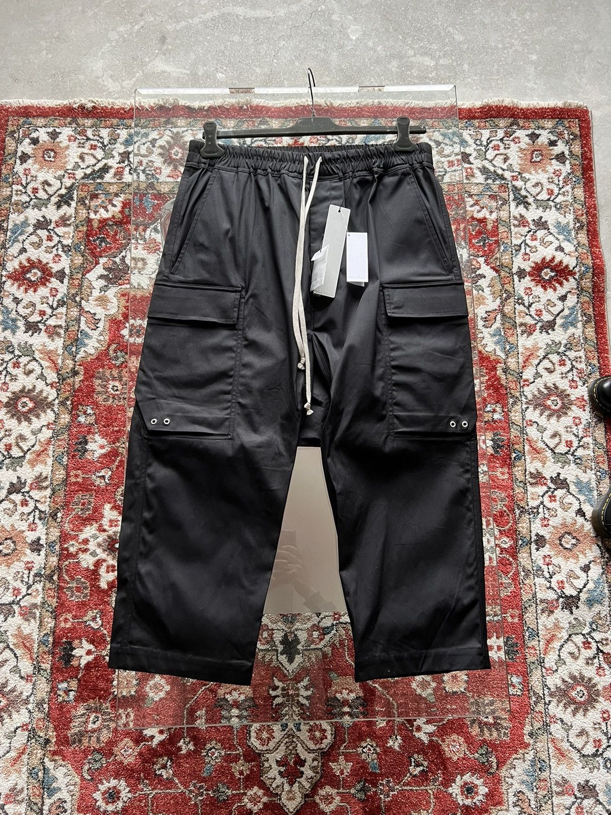 Rick Owens × Rick Owens Drkshdw SS24 Rick Owens Cargo Cropped Pants Size US 36 / EU 52 - 4 Thumbnail